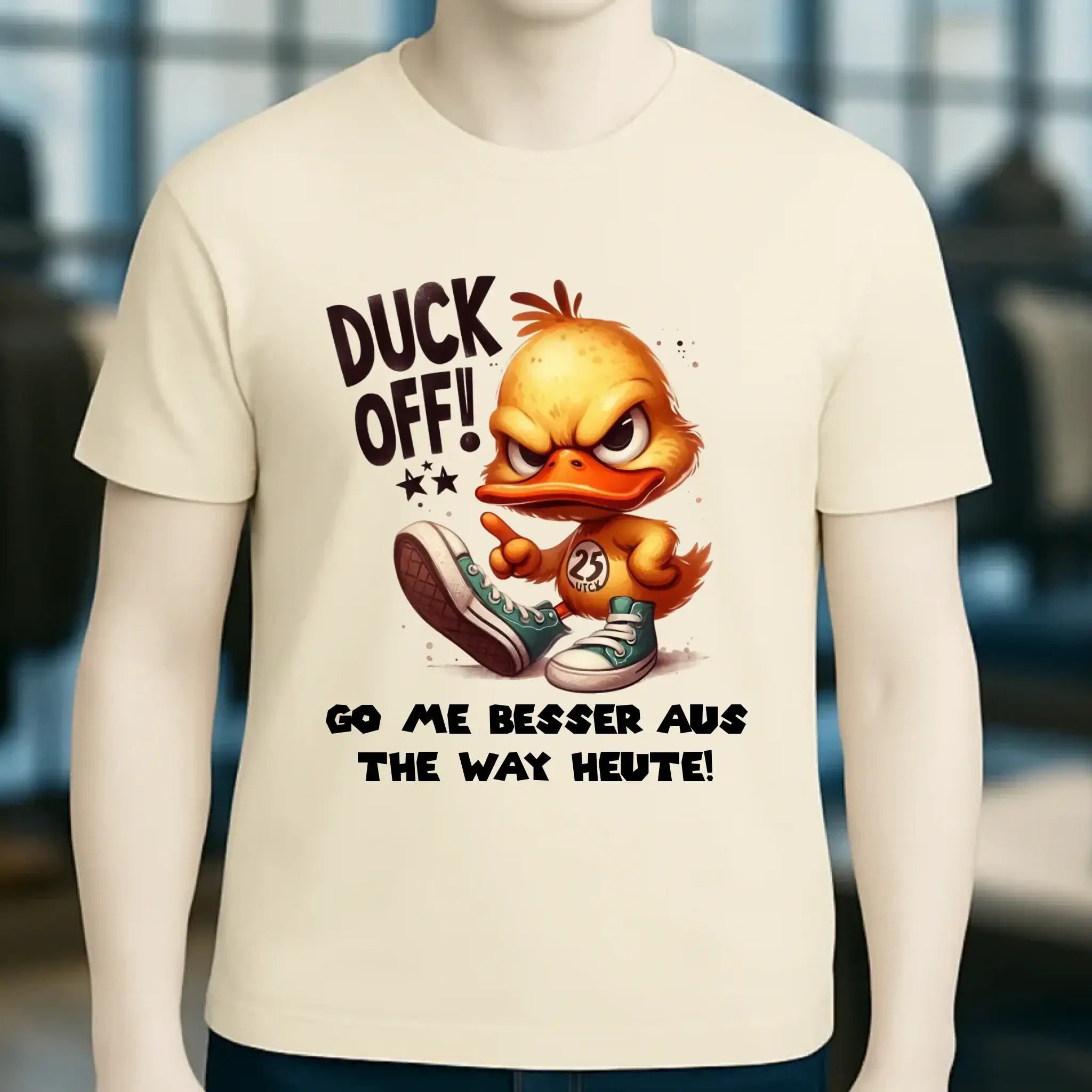 DUCK OFF • ENTE • Unisex Premium T-Shirt XS-5XL aus Bio-Baumwolle für Damen & Herren • Exklusivdesign • personalisiert