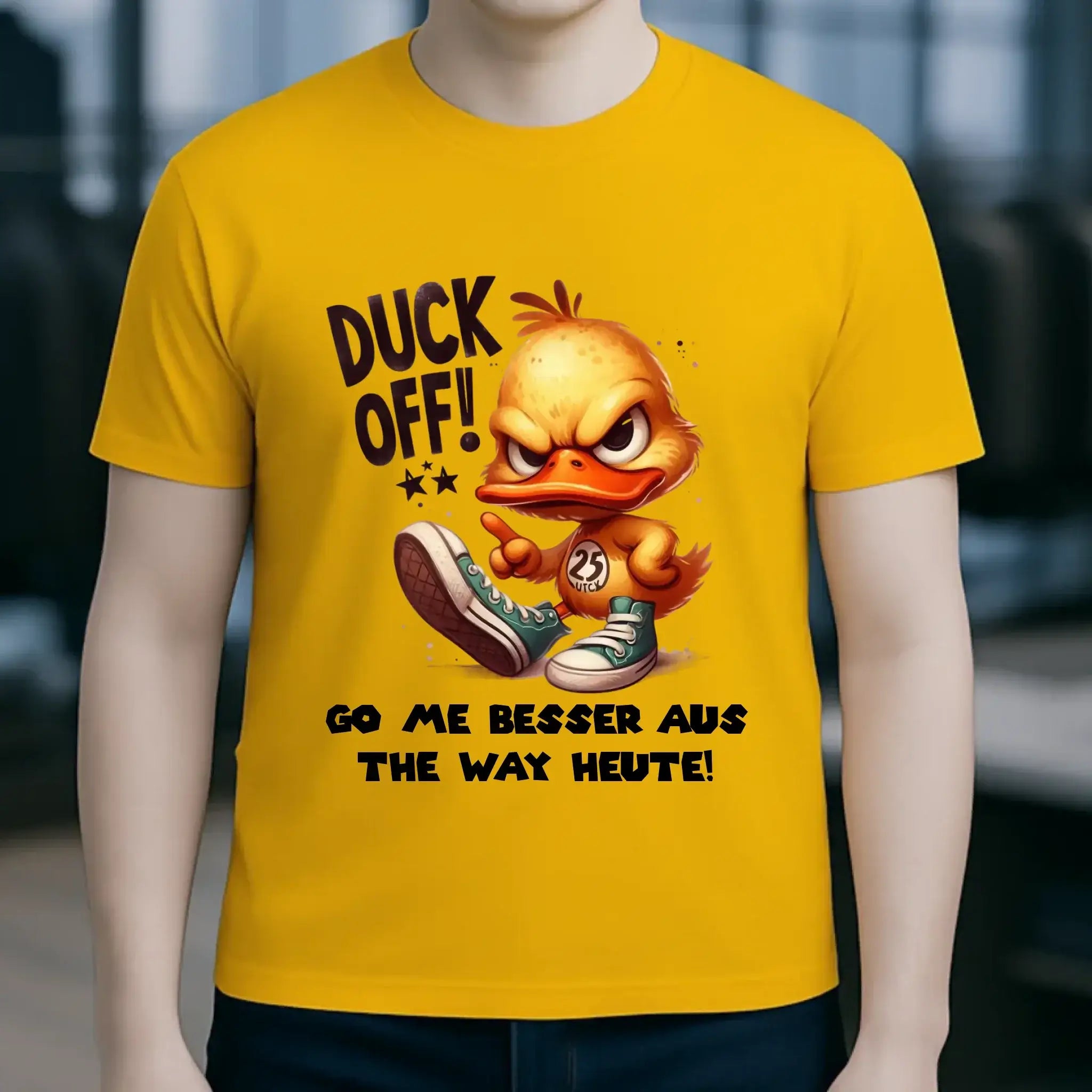 DUCK OFF • ENTE • Unisex Premium T-Shirt XS-5XL aus Bio-Baumwolle für Damen & Herren • Exklusivdesign • personalisiert
