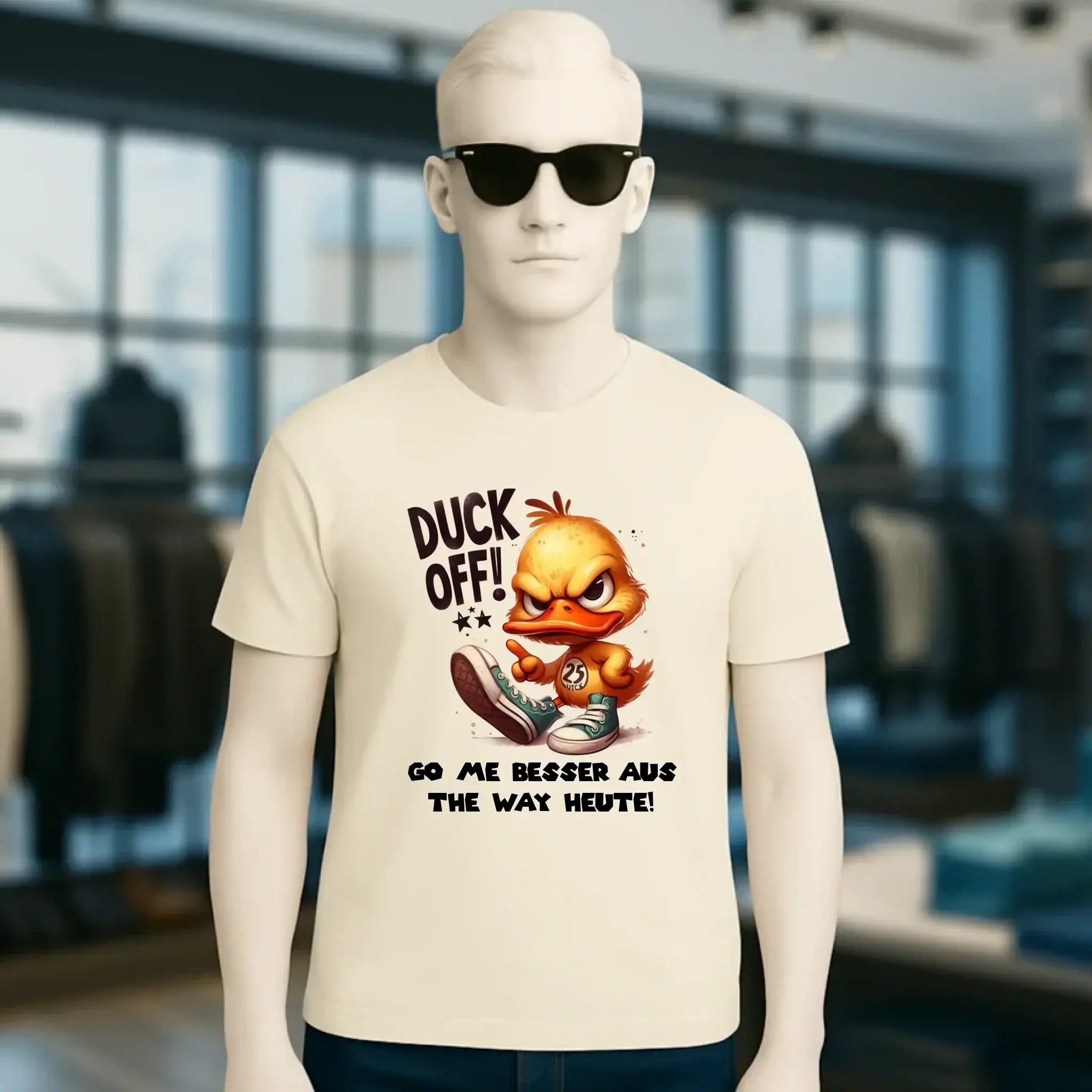 DUCK OFF • ENTE • Unisex Premium T-Shirt XS-5XL aus Bio-Baumwolle für Damen & Herren • Exklusivdesign • personalisiert