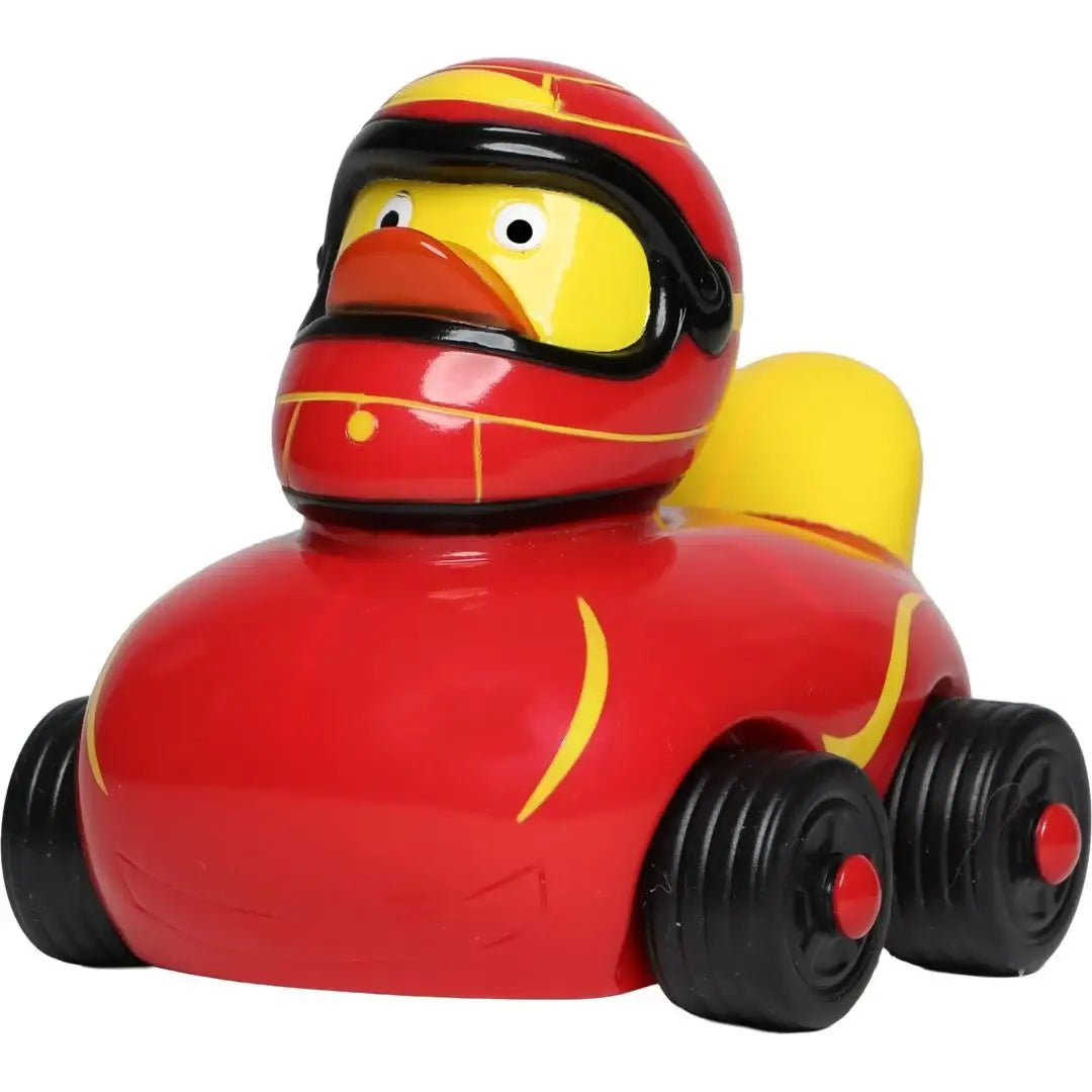 Ducks on Wheels (Rot/Gelb) • Auto/Rennfahrer • Badeente / Quietscheente von Schnabels - Badeenten