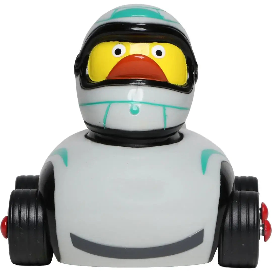 Ducks on Wheels (Silber) • Auto/Rennfahrer • Badeente / Quietscheente von Schnabels - Badeenten