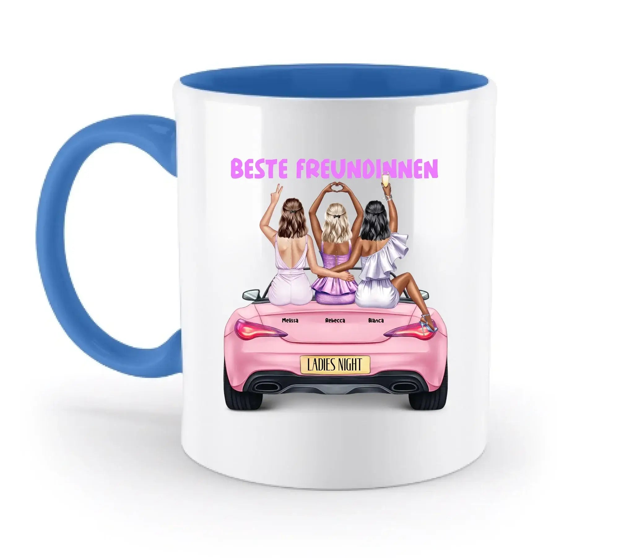 Vegas Girls: 1-3 Girls • mehrere Artikel • ’Statement-Collection’ • Wunschtext • personalisierte Figuren - Tassen
