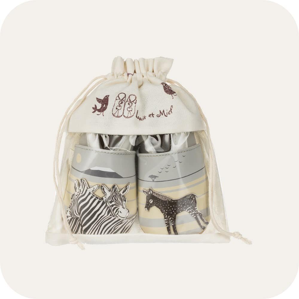 Babypantoffeln aus weichem Leder Zebras