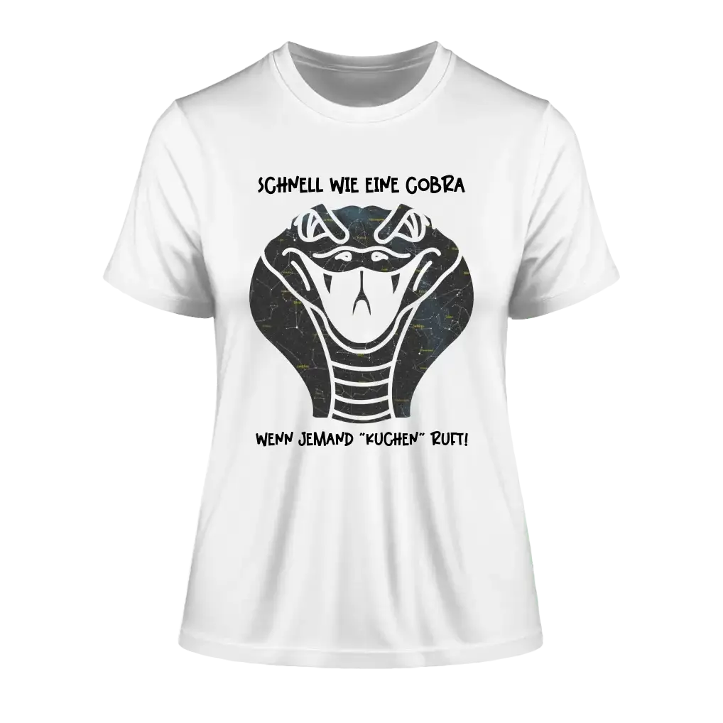 Echte Sternenkarte als Cobra + Text • Ladies Premium T-Shirt XS-2XL aus Bio-Baumwolle für Damen • Exklusivdesign • personalisiert