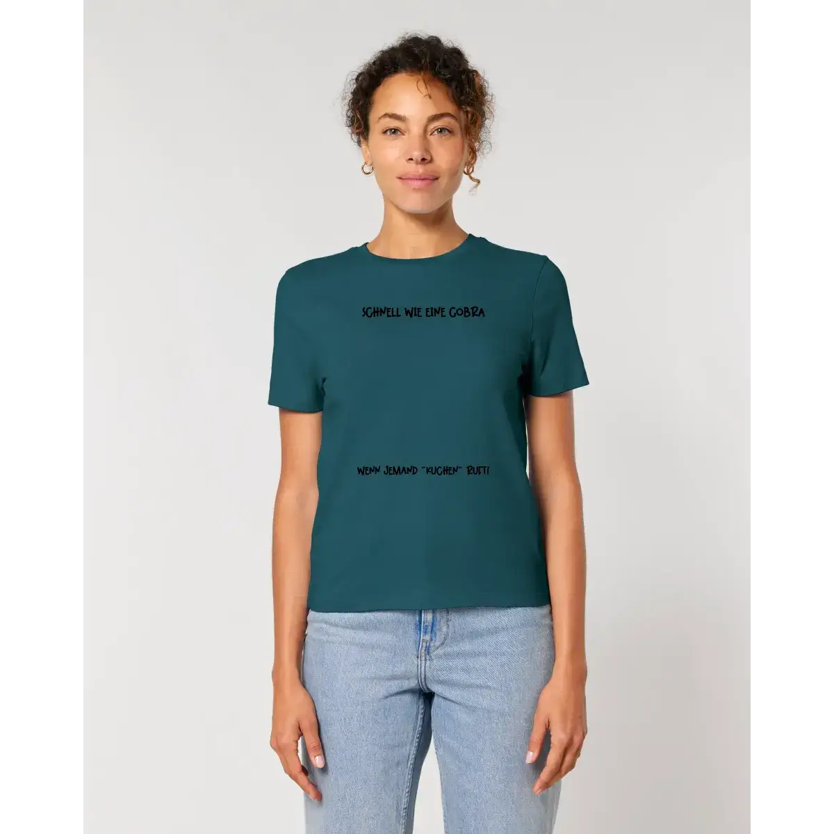 Echte Sternenkarte als Cobra + Text • Ladies Premium T-Shirt XS-2XL aus Bio-Baumwolle für Damen • Exklusivdesign • personalisiert