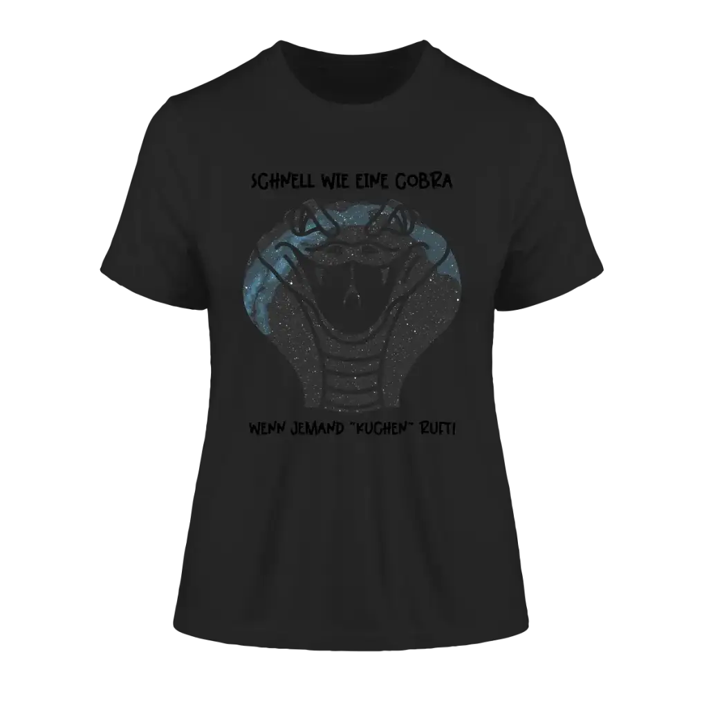 Echte Sternenkarte als Cobra + Text • Ladies Premium T-Shirt XS-2XL aus Bio-Baumwolle für Damen • Exklusivdesign • personalisiert
