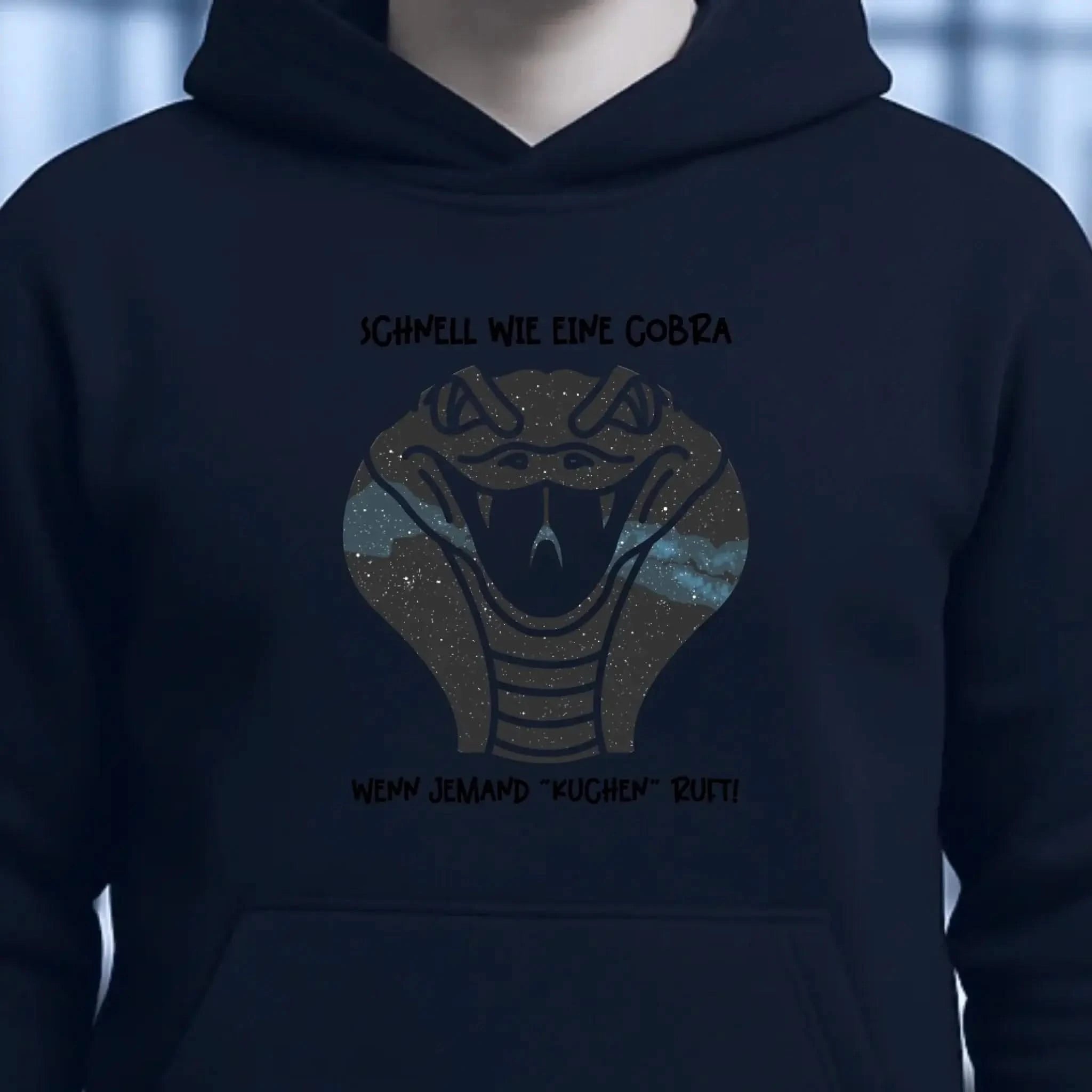 Echte Sternenkarte als Cobra + Text • Unisex Premium Hoodie XS-5XL aus Bio-Baumwolle für Damen & Herren • Exklusivdesign • personalisiert