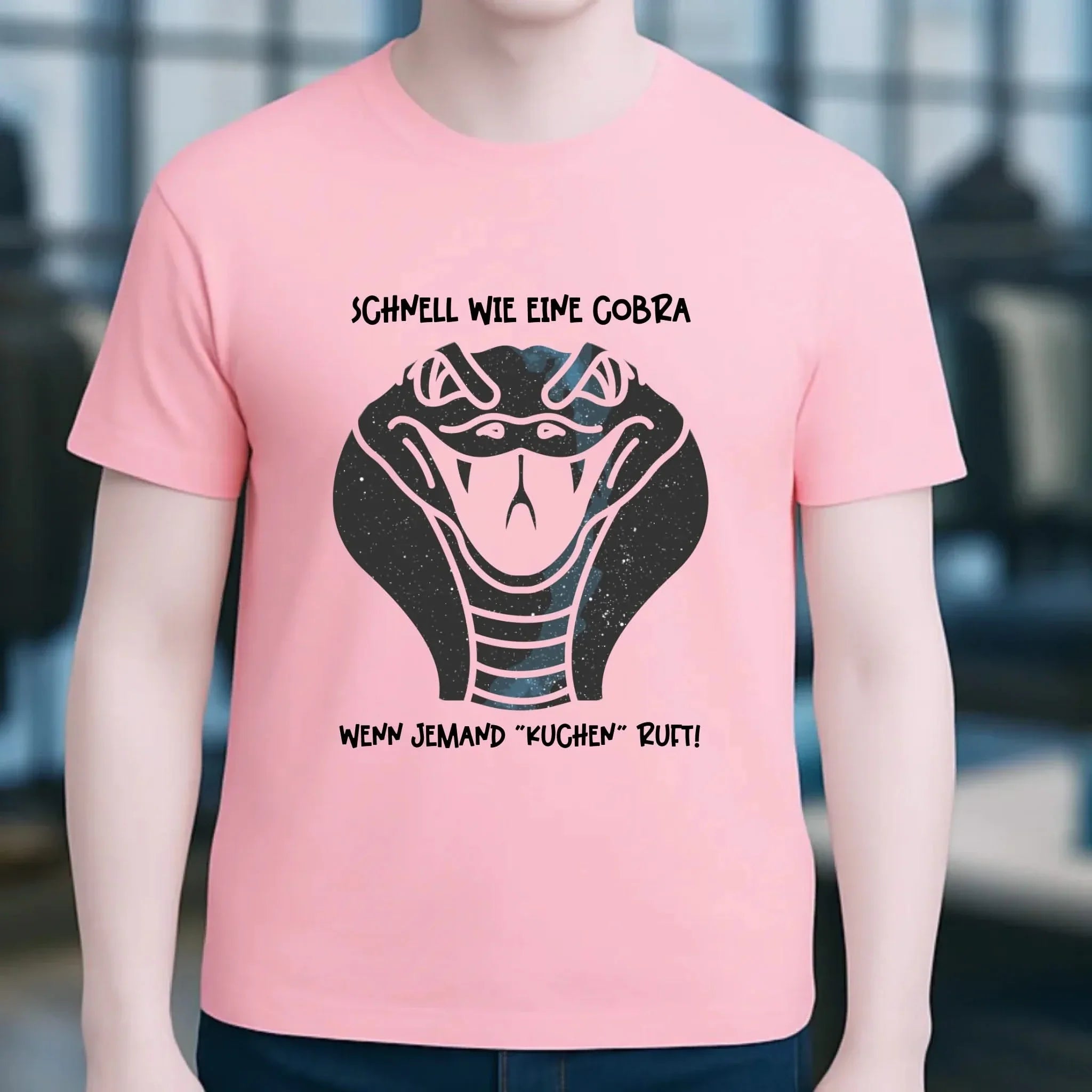 Echte Sternenkarte als Cobra + Text • Unisex Premium T-Shirt XS-5XL aus Bio-Baumwolle für Damen & Herren • Exklusivdesign • personalisiert