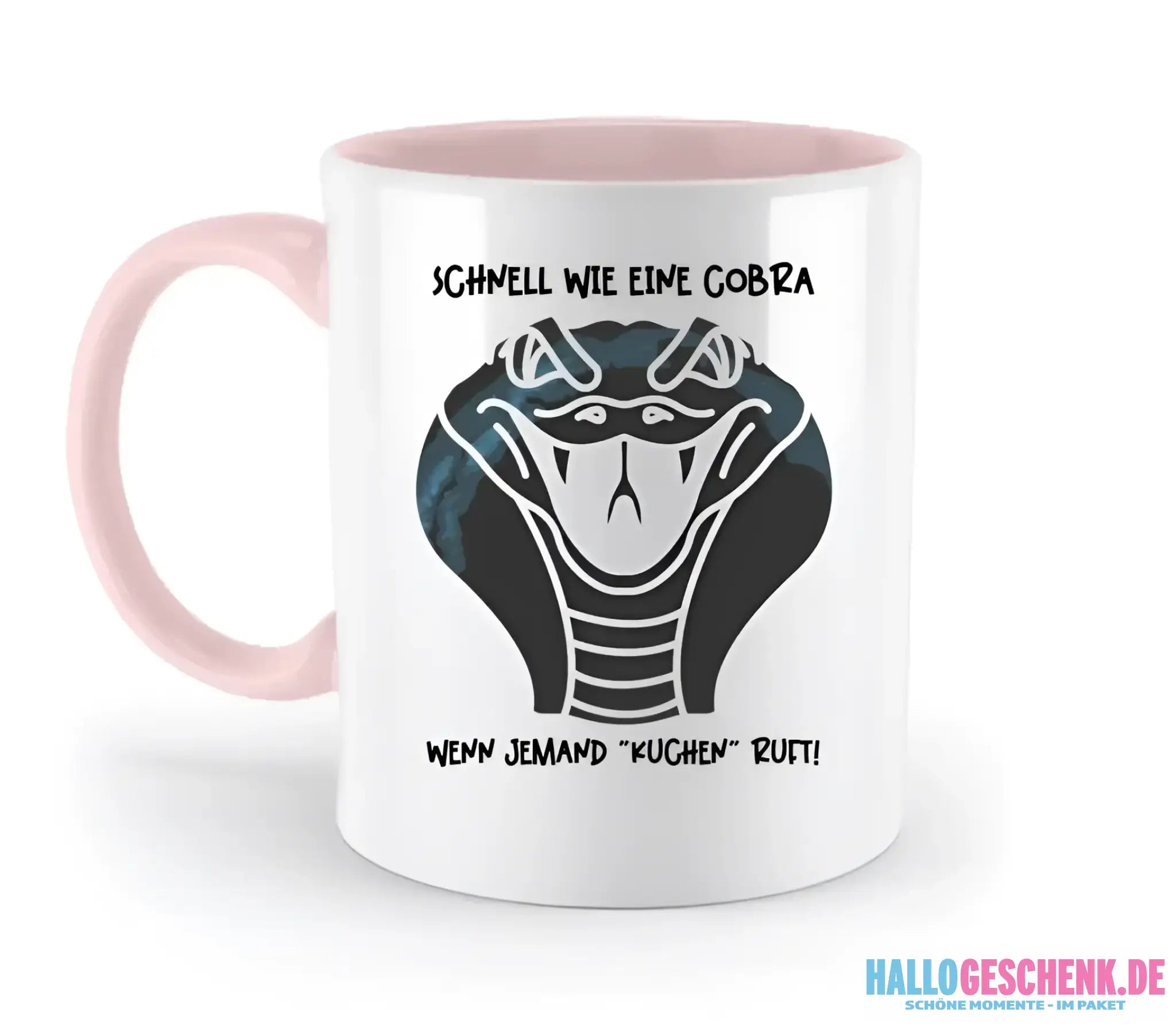 Echte Sternenkarte als Cobra + Text • zweifarbige Tasse • Exklusivdesign • personalisiert - zweifarbige Tasse