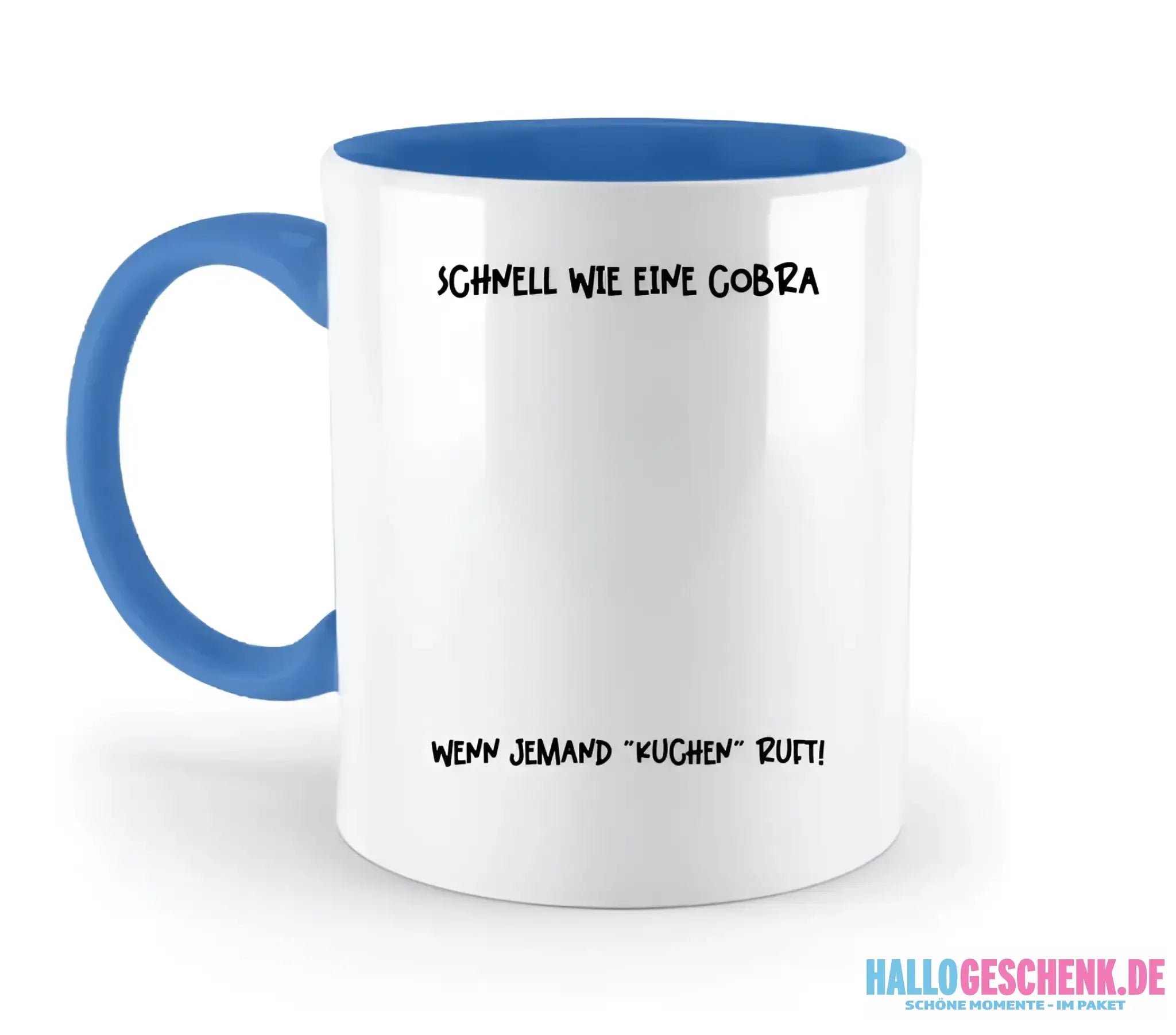 Echte Sternenkarte als Cobra + Text • zweifarbige Tasse • Exklusivdesign • personalisiert - zweifarbige Tasse