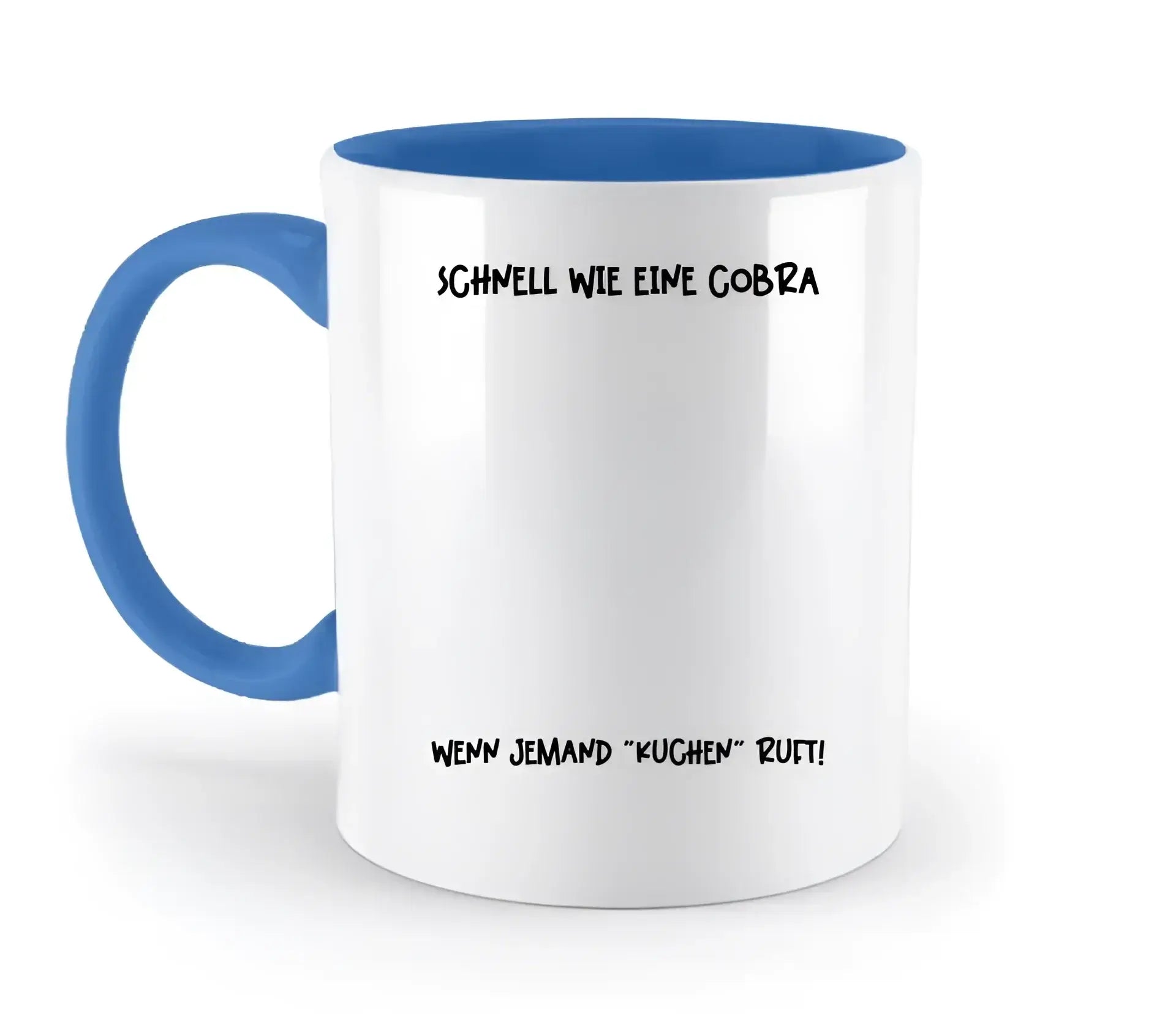 Echte Sternenkarte als Cobra + Text • zweifarbige Tasse • Exklusivdesign • personalisiert - zweifarbige Tasse