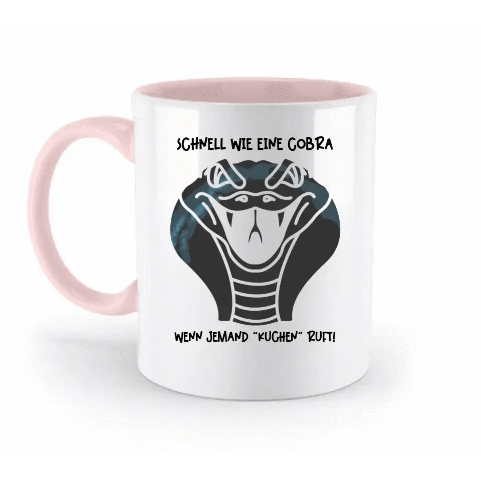 Echte Sternenkarte als Cobra + Text • zweifarbige Tasse • Exklusivdesign • personalisiert