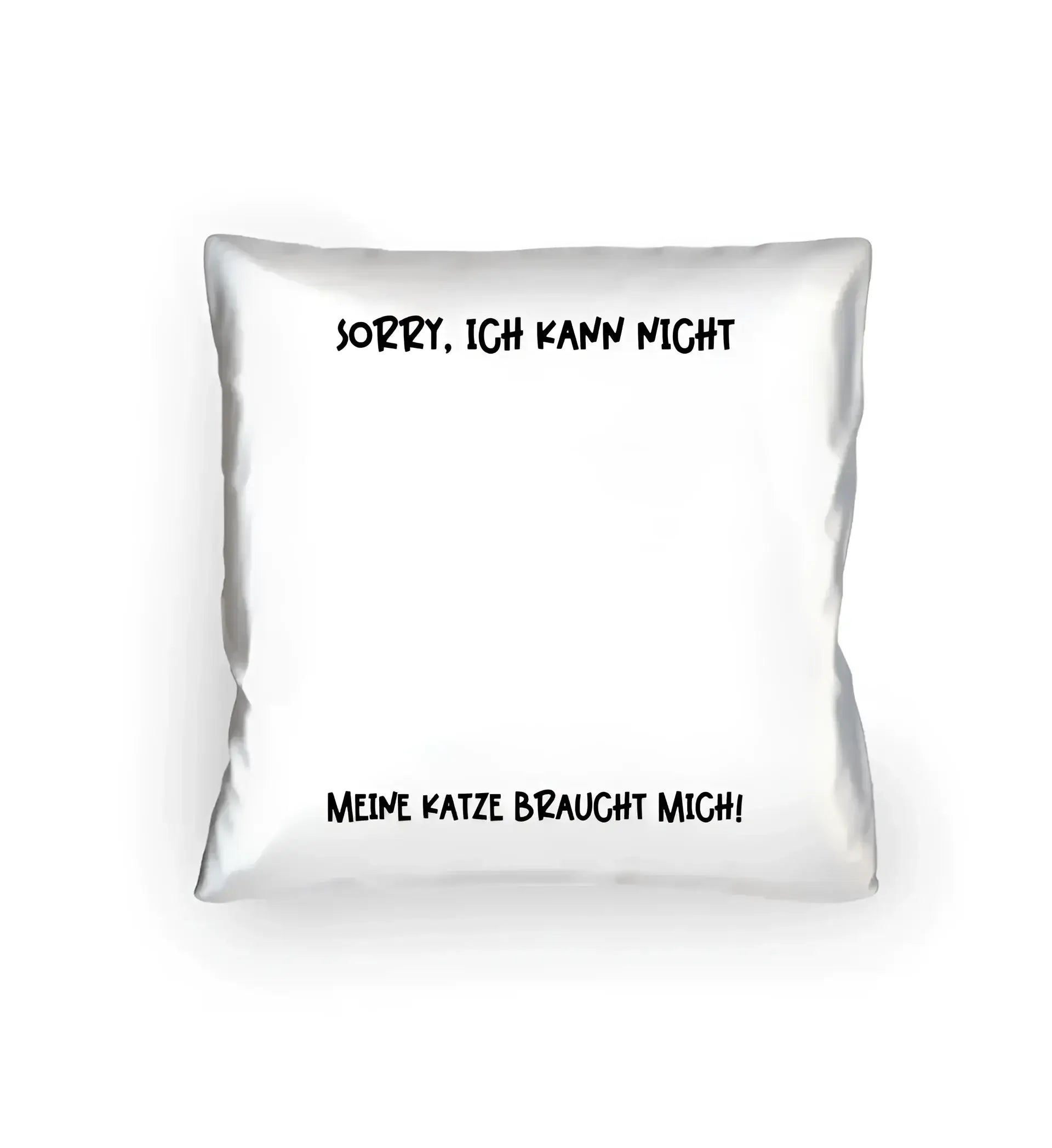Echte Sternenkarte als Katze + Text • Kissen 40x40 cm • personalisiert