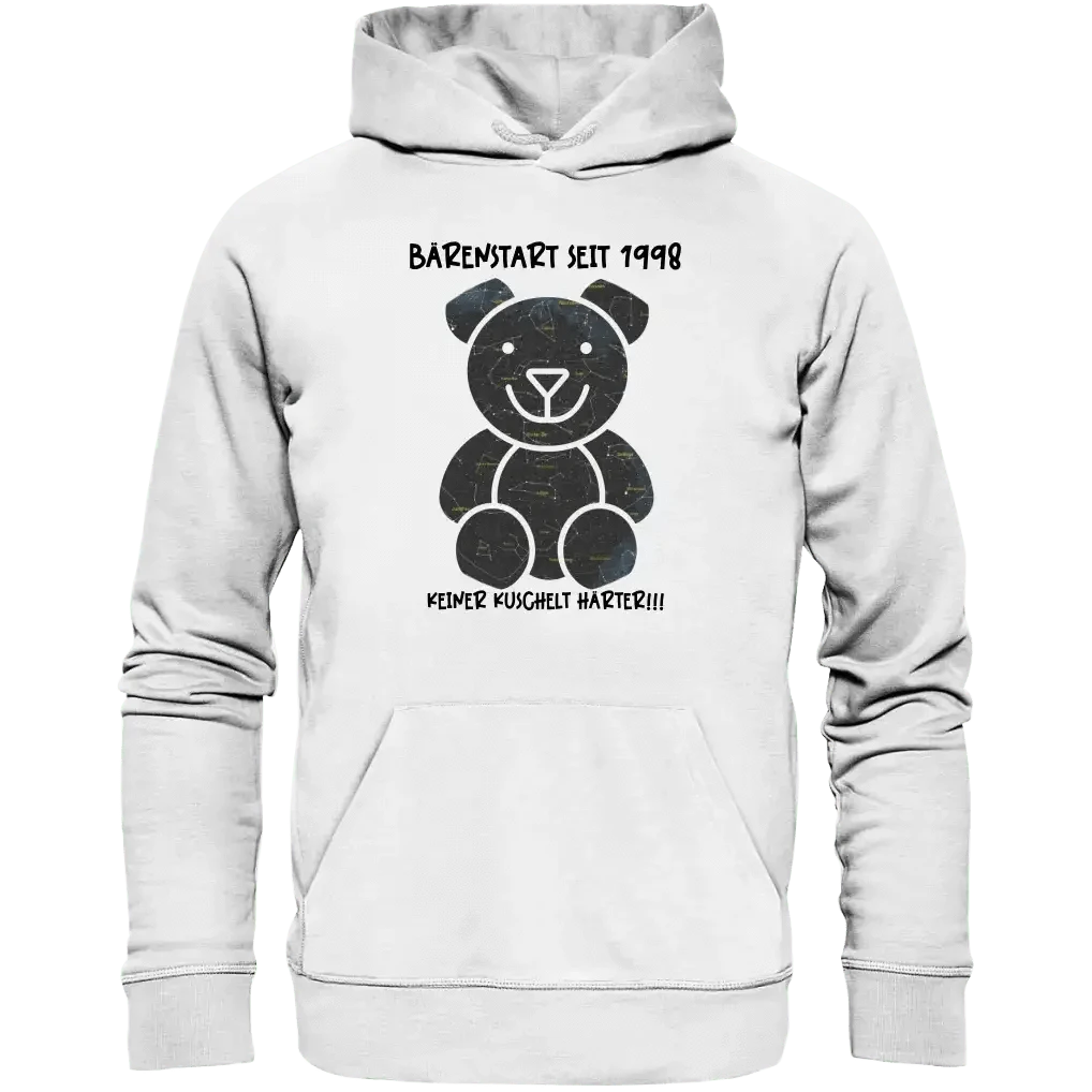 Echte Sternenkarte als Teddybär + Text • Unisex Premium Hoodie XS-5XL aus Bio-Baumwolle für Damen & Herren • Exklusivdesign • personalisiert
