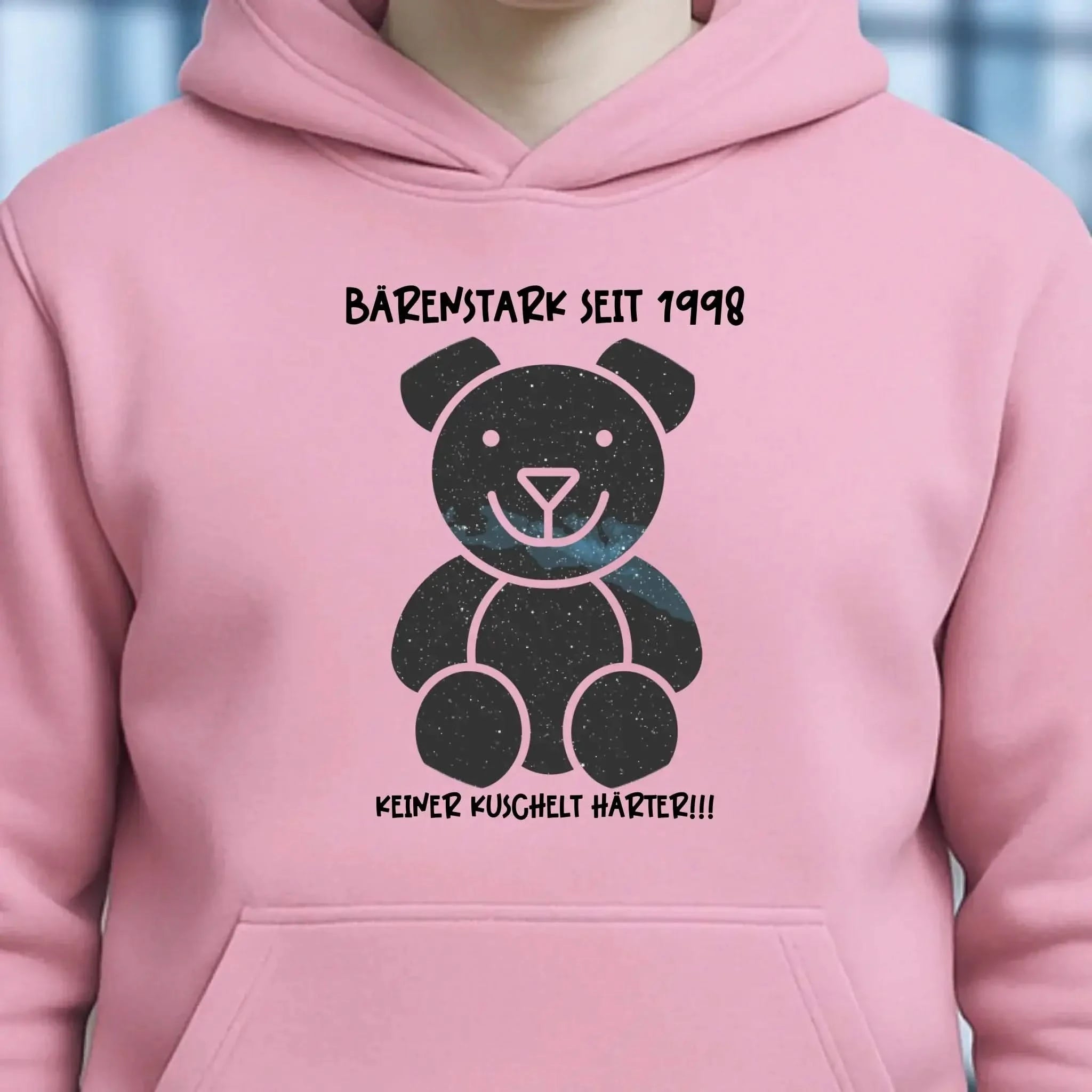 Echte Sternenkarte als Teddybär + Text • Unisex Premium Hoodie XS-5XL aus Bio-Baumwolle für Damen & Herren • Exklusivdesign • personalisiert