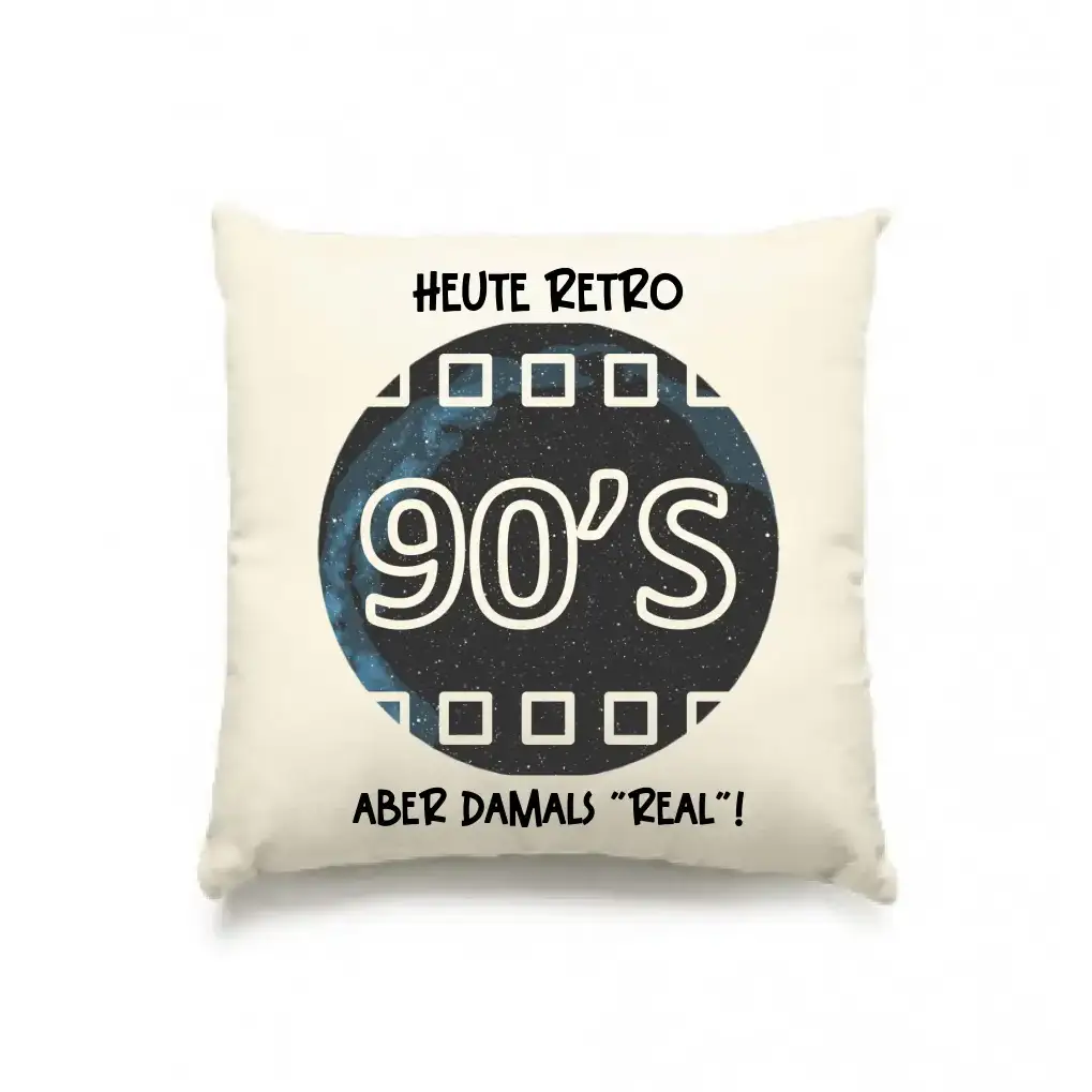 Echte Sternkarte 90s + Text • Kissen 40x40 cm • personalisiert