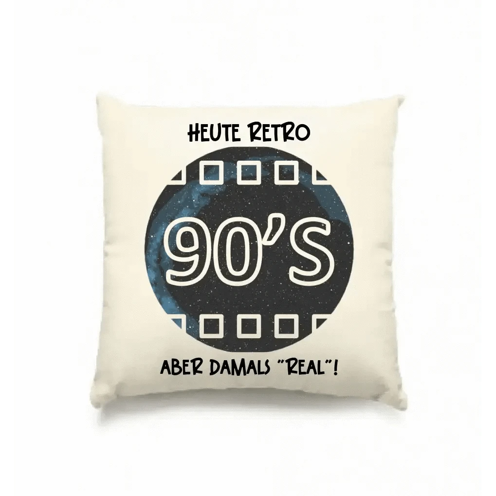 Echte Sternkarte 90s + Text • Kissen 40x40 cm • personalisiert