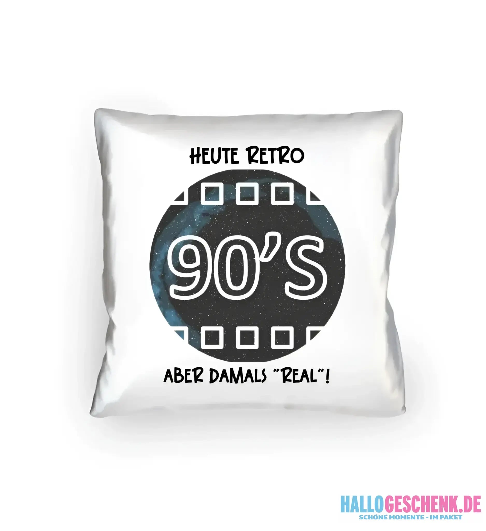 Echte Sternkarte 90s + Text • Kissen 40x40 cm • personalisiert - Kissen 40x40 cm / White / 40cm-x-40cm - Customizer