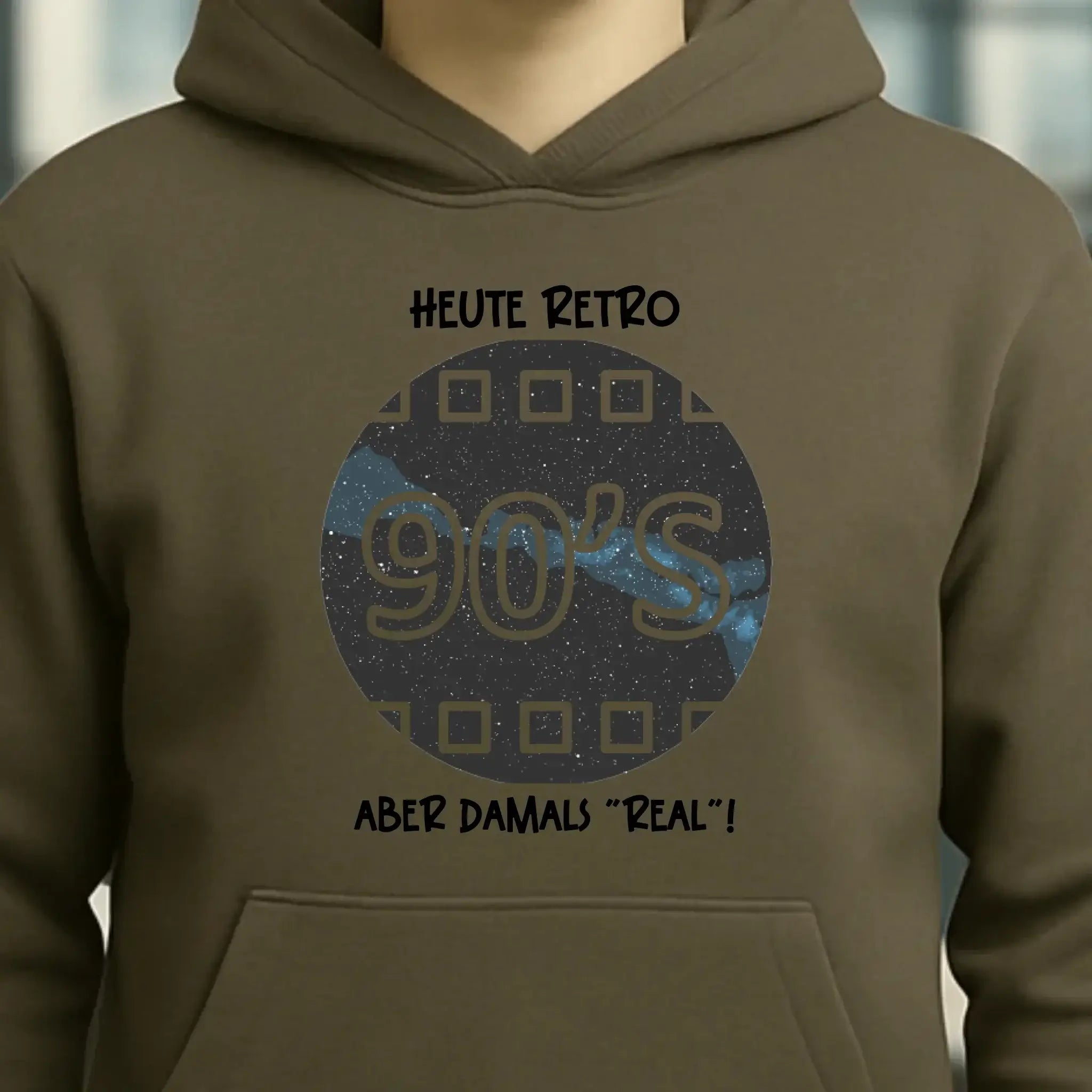 Echte Sternkarte 90s + Text • Unisex Premium Hoodie XS-5XL aus Bio-Baumwolle für Damen & Herren • Exklusivdesign • personalisiert