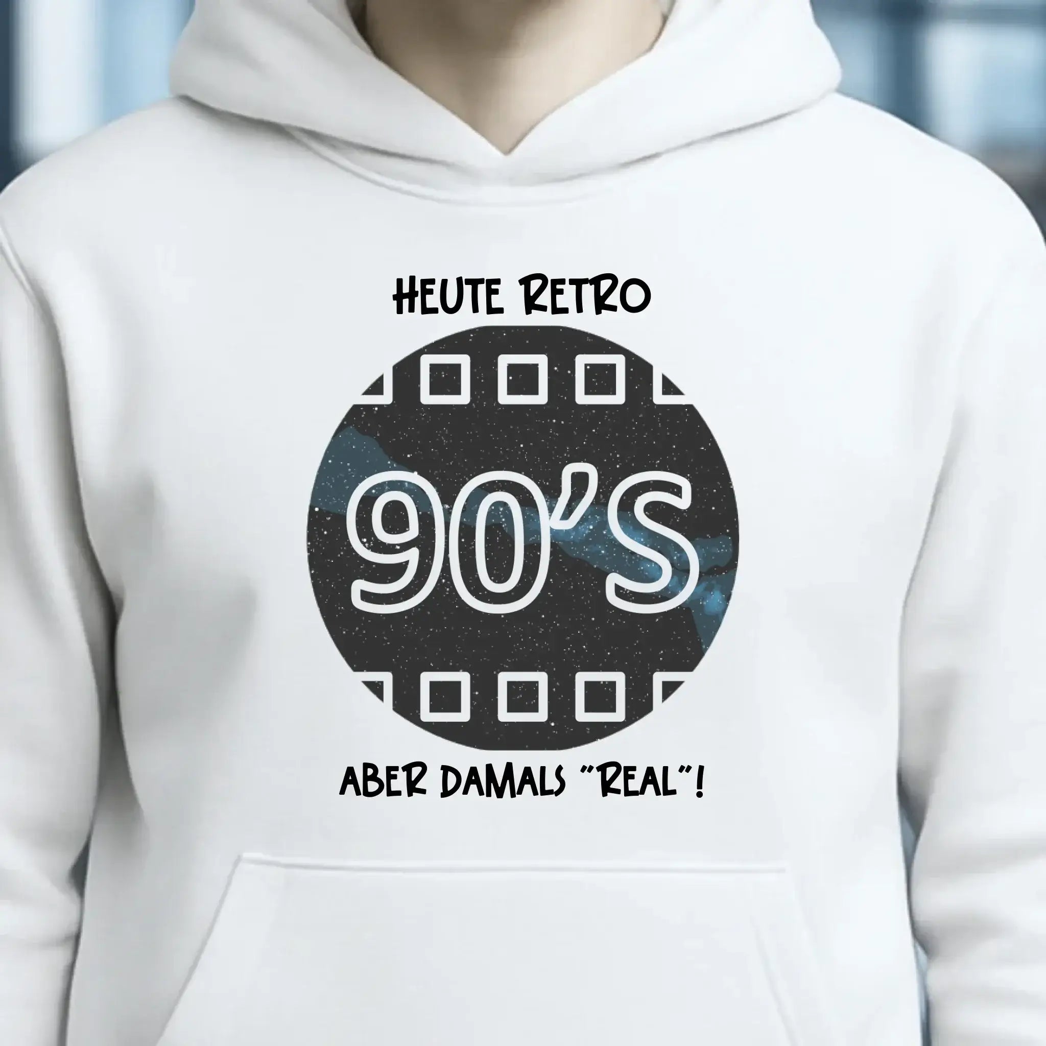 Echte Sternkarte 90s + Text • Unisex Premium Hoodie XS-5XL aus Bio-Baumwolle für Damen & Herren • Exklusivdesign • personalisiert