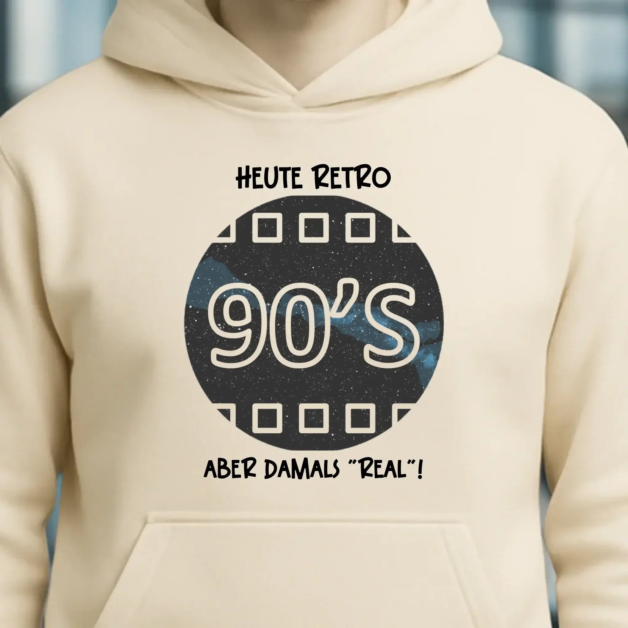 Echte Sternkarte 90s + Text • Unisex Premium Hoodie XS-5XL aus Bio-Baumwolle für Damen & Herren • Exklusivdesign • personalisiert