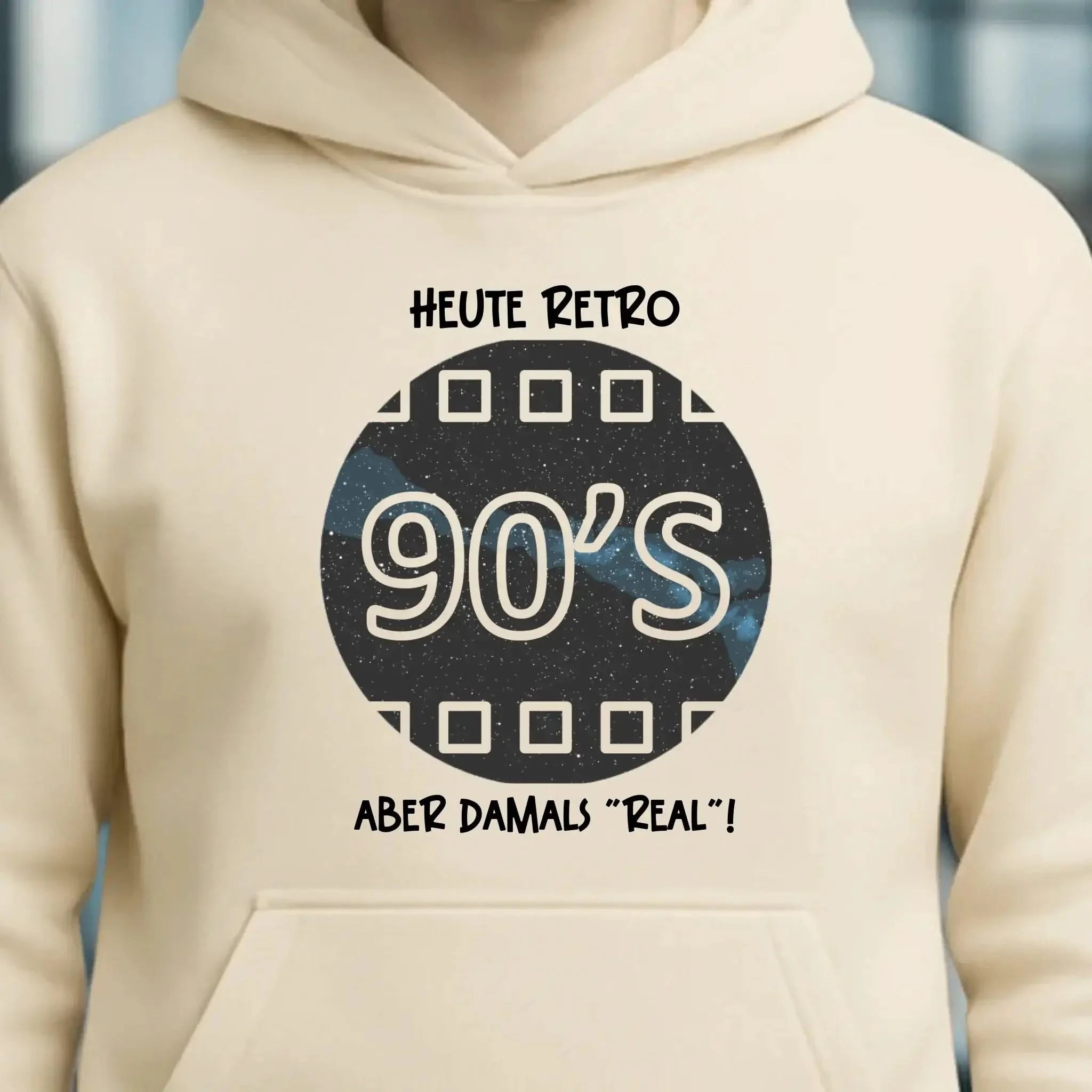 Echte Sternkarte 90s + Text • Unisex Premium Hoodie XS-5XL aus Bio-Baumwolle für Damen & Herren • Exklusivdesign • personalisiert