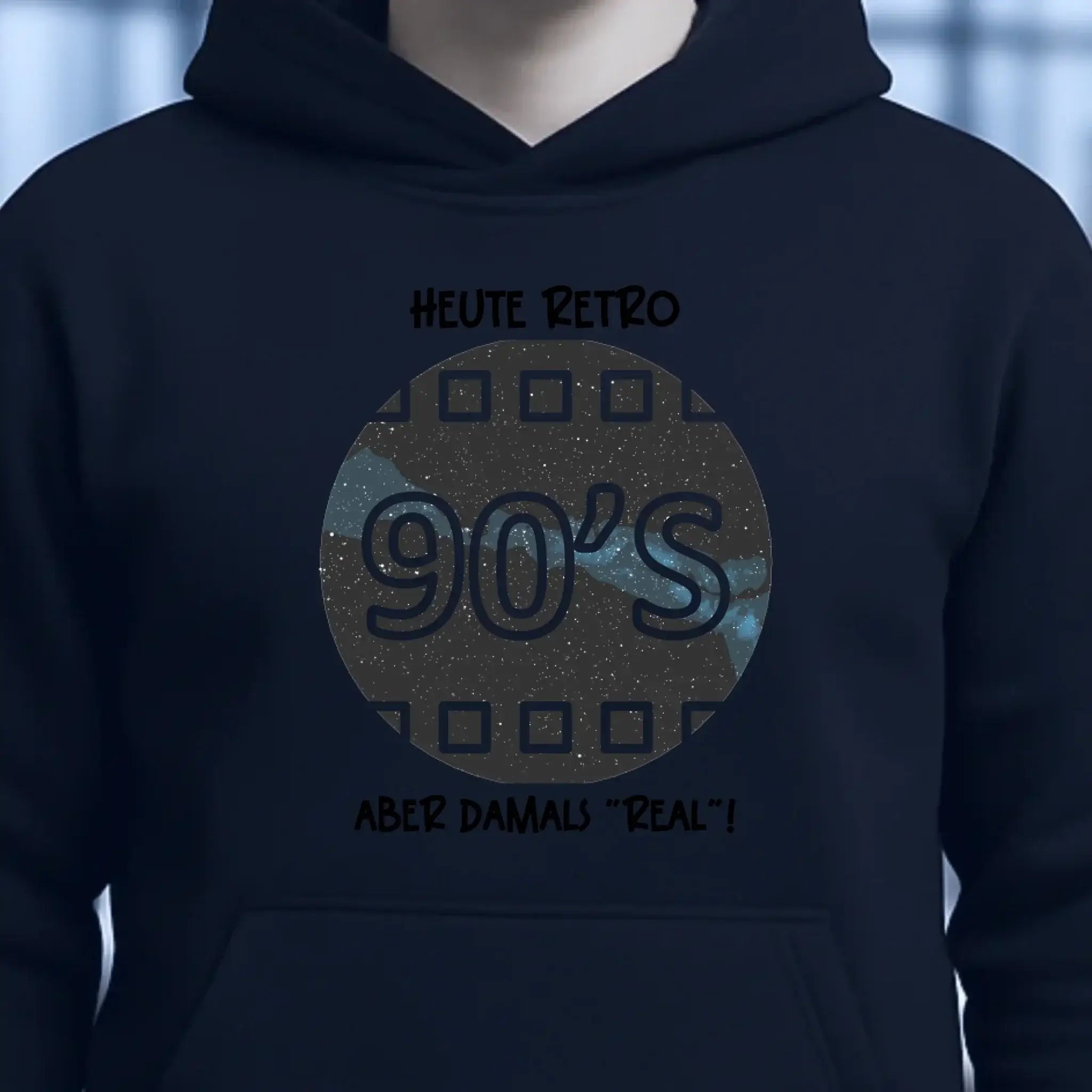 Echte Sternkarte 90s + Text • Unisex Premium Hoodie XS-5XL aus Bio-Baumwolle für Damen & Herren • Exklusivdesign • personalisiert