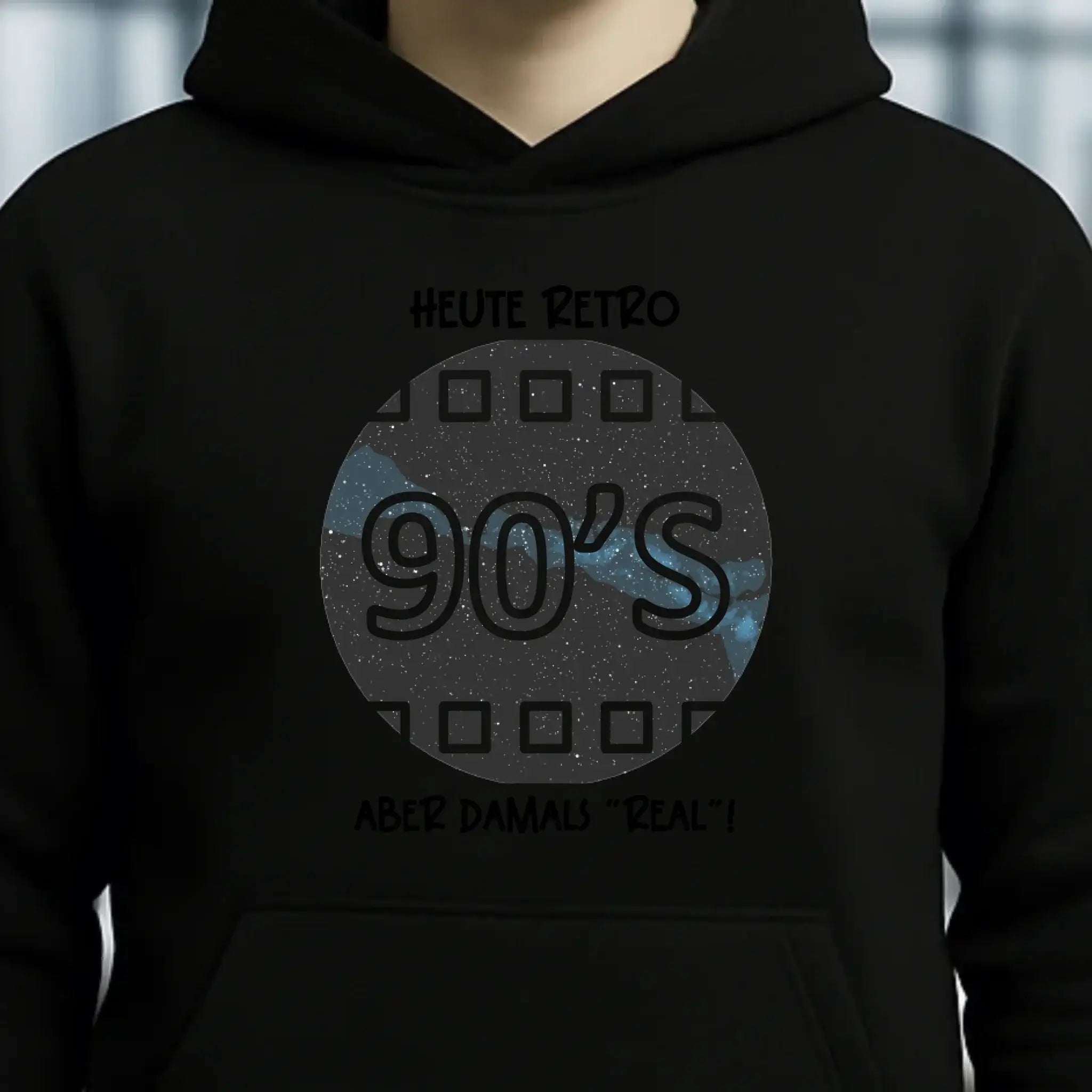 Echte Sternkarte 90s + Text • Unisex Premium Hoodie XS-5XL aus Bio-Baumwolle für Damen & Herren • Exklusivdesign • personalisiert