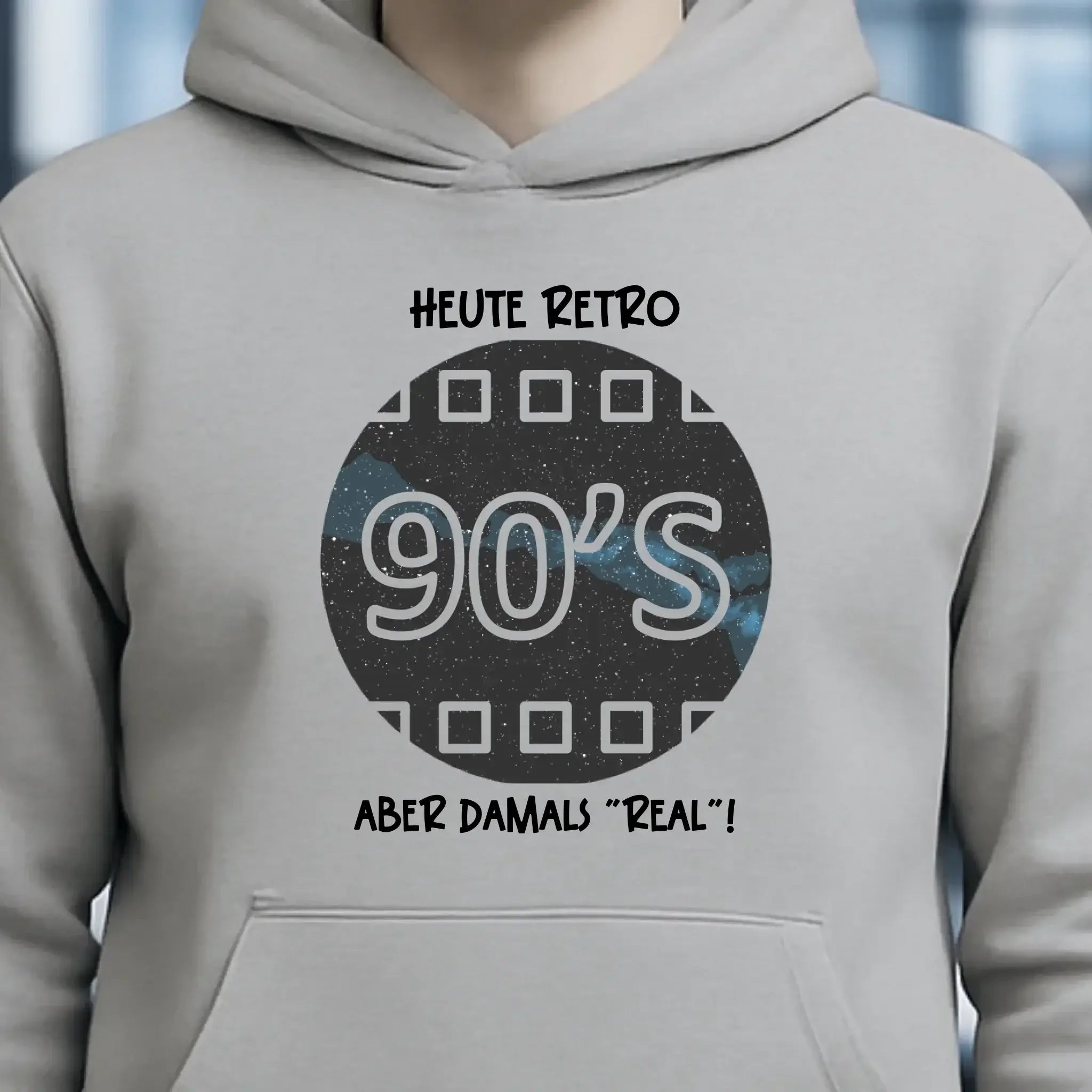Echte Sternkarte 90s + Text • Unisex Premium Hoodie XS-5XL aus Bio-Baumwolle für Damen & Herren • Exklusivdesign • personalisiert