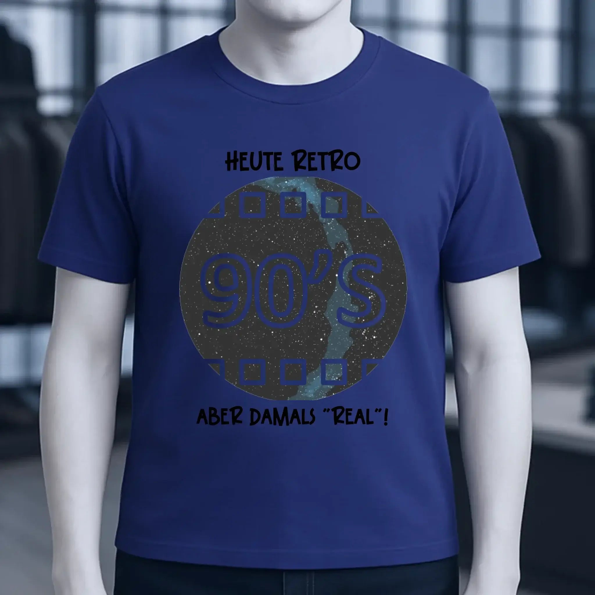 Echte Sternkarte 90s + Text • Unisex Premium T-Shirt XS-5XL aus Bio-Baumwolle für Damen & Herren • Exklusivdesign • personalisiert
