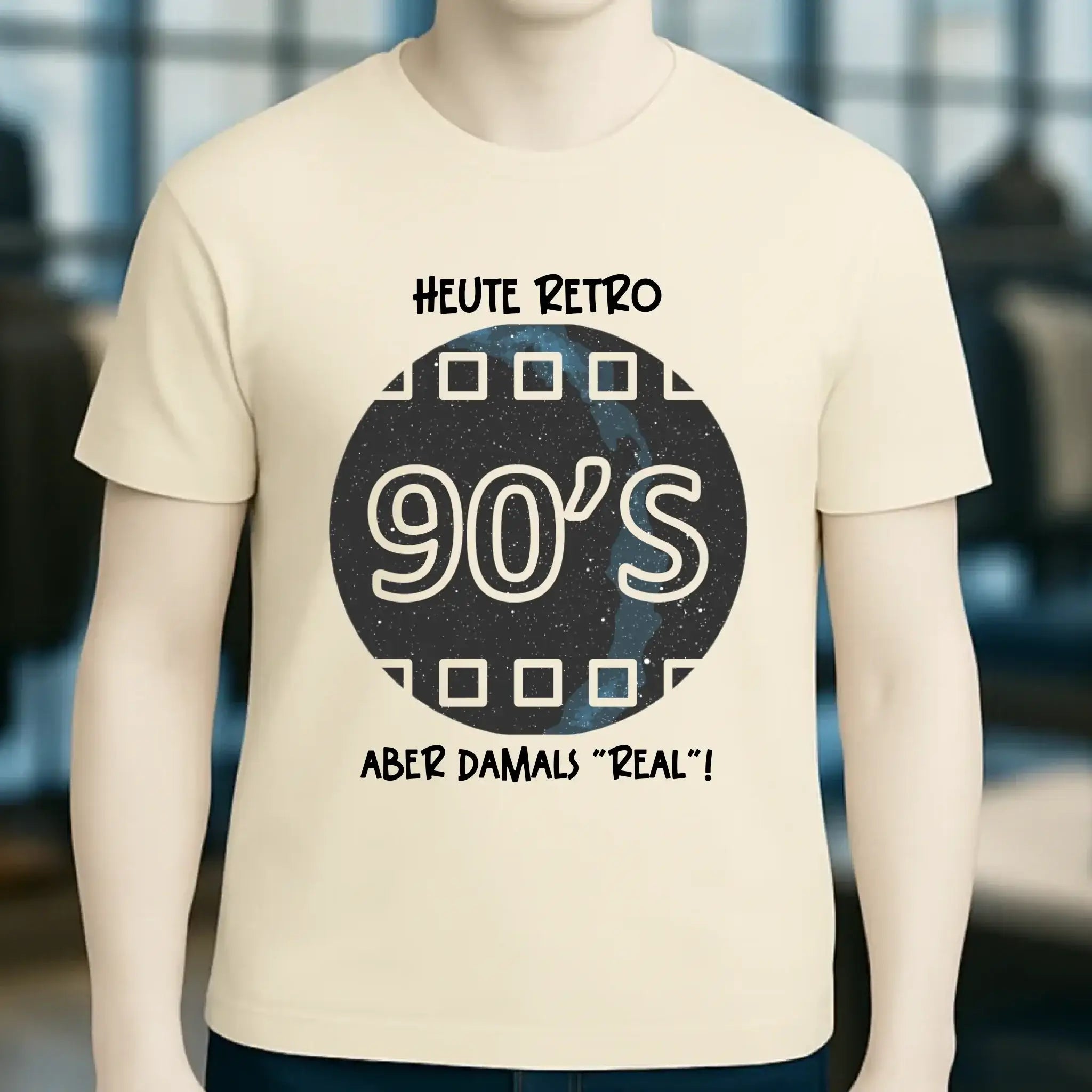 Echte Sternkarte 90s + Text • Unisex Premium T-Shirt XS-5XL aus Bio-Baumwolle für Damen & Herren • Exklusivdesign • personalisiert