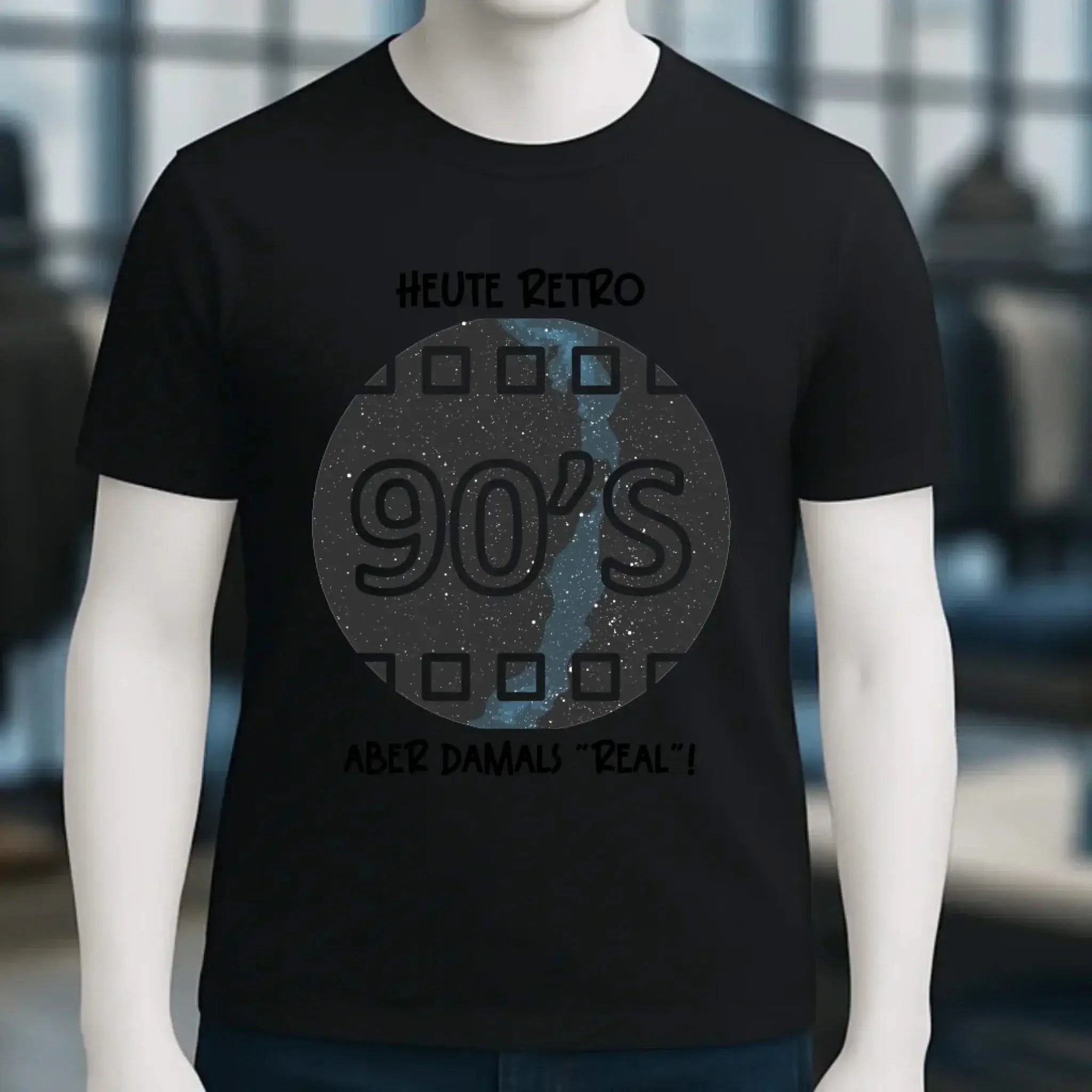 Echte Sternkarte 90s + Text • Unisex Premium T-Shirt XS-5XL aus Bio-Baumwolle für Damen & Herren • Exklusivdesign • personalisiert