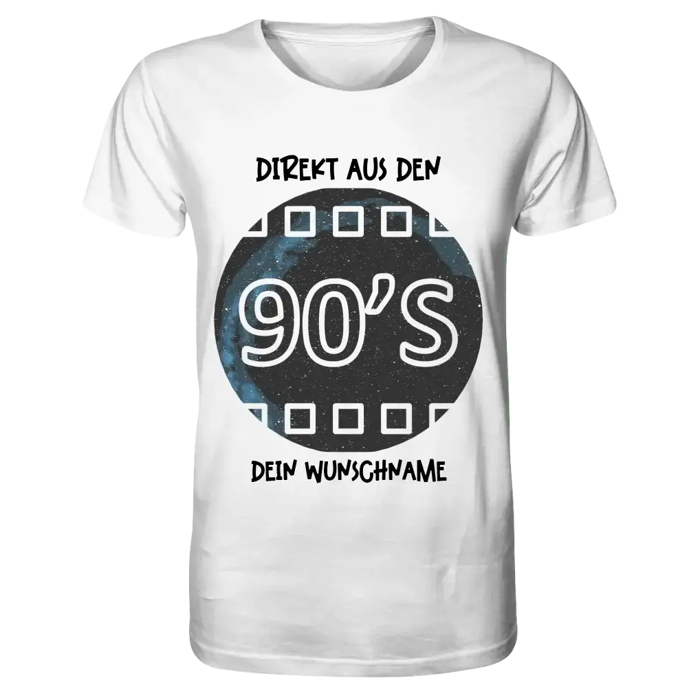 Echte Sternkarte 90s + Text • Unisex Premium T-Shirt XS-5XL aus Bio-Baumwolle für Damen & Herren • Exklusivdesign • personalisiert
