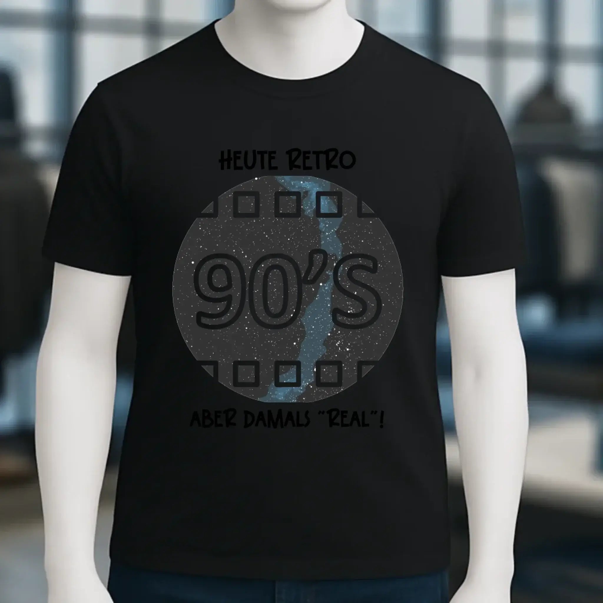 Echte Sternkarte 90s + Text • Unisex Premium T-Shirt XS-5XL aus Bio-Baumwolle für Damen & Herren • Exklusivdesign • personalisiert