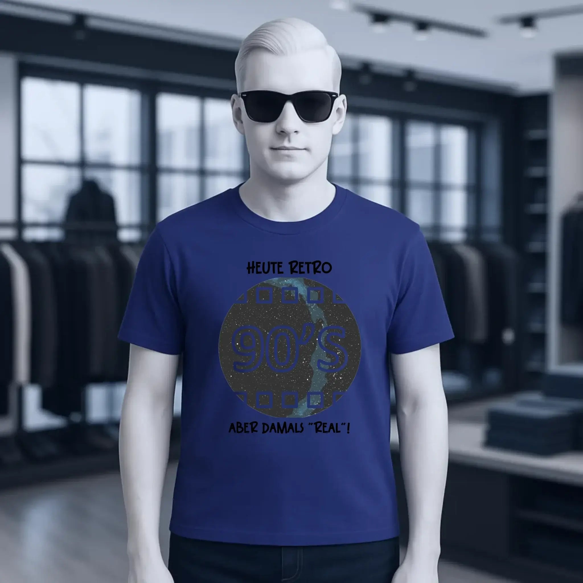 Echte Sternkarte 90s + Text • Unisex Premium T-Shirt XS-5XL aus Bio-Baumwolle für Damen & Herren • Exklusivdesign • personalisiert