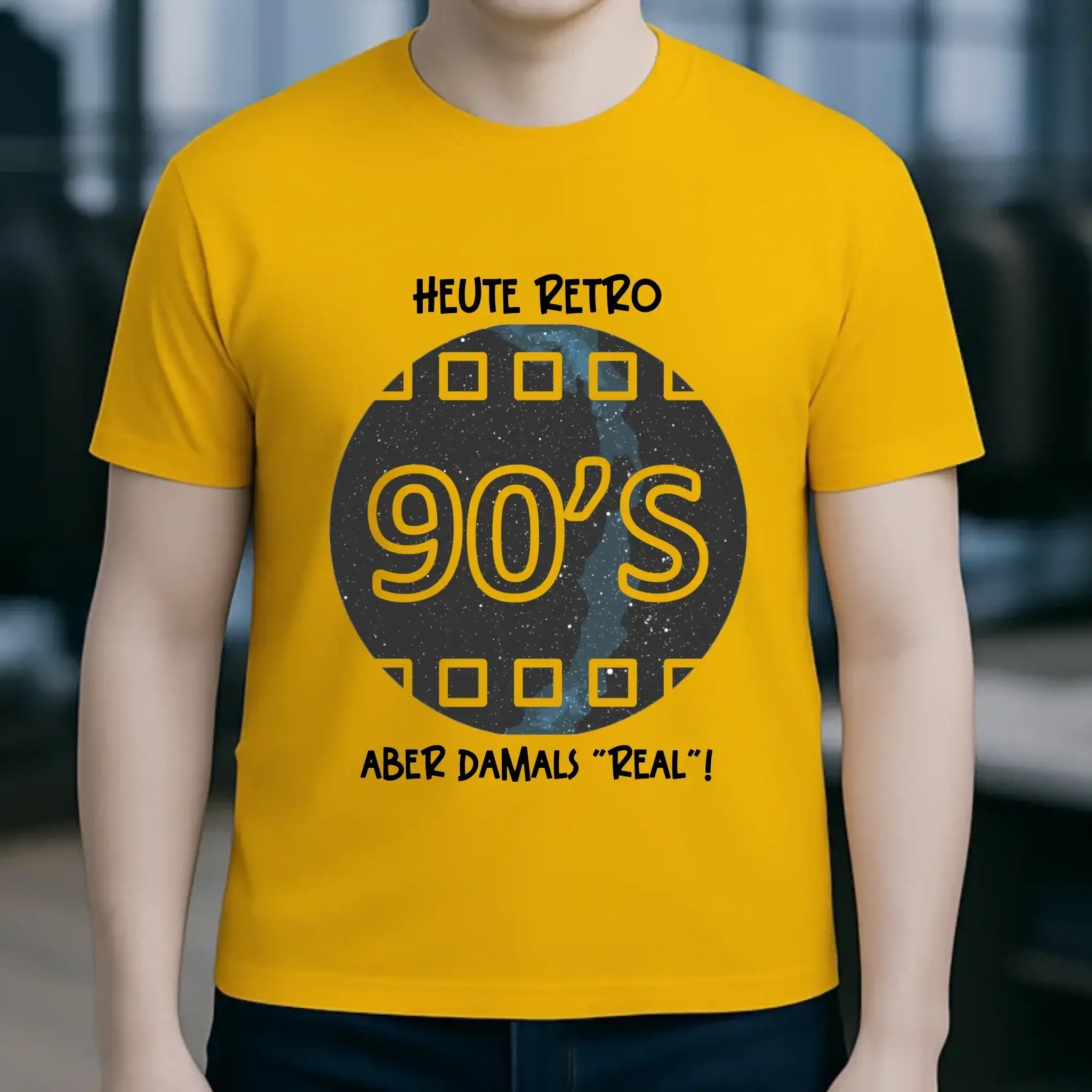 Echte Sternkarte 90s + Text • Unisex Premium T-Shirt XS-5XL aus Bio-Baumwolle für Damen & Herren • Exklusivdesign • personalisiert
