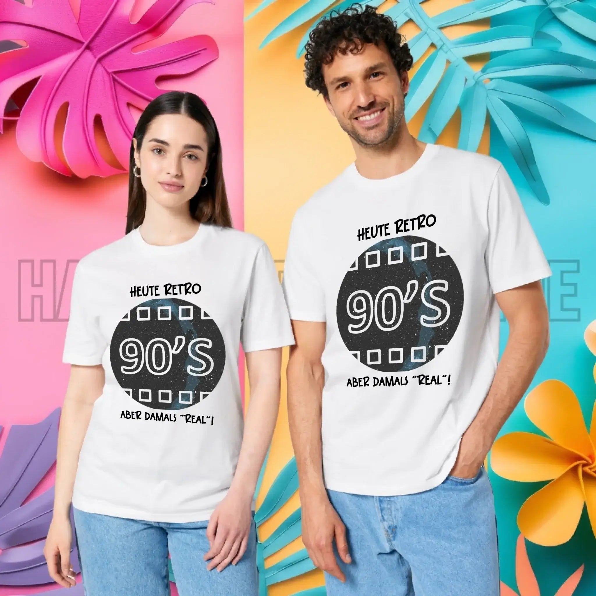 Echte Sternkarte 90s + Text • Unisex Premium T-Shirt XS-5XL aus Bio-Baumwolle für Damen & Herren • Exklusivdesign • personalisiert