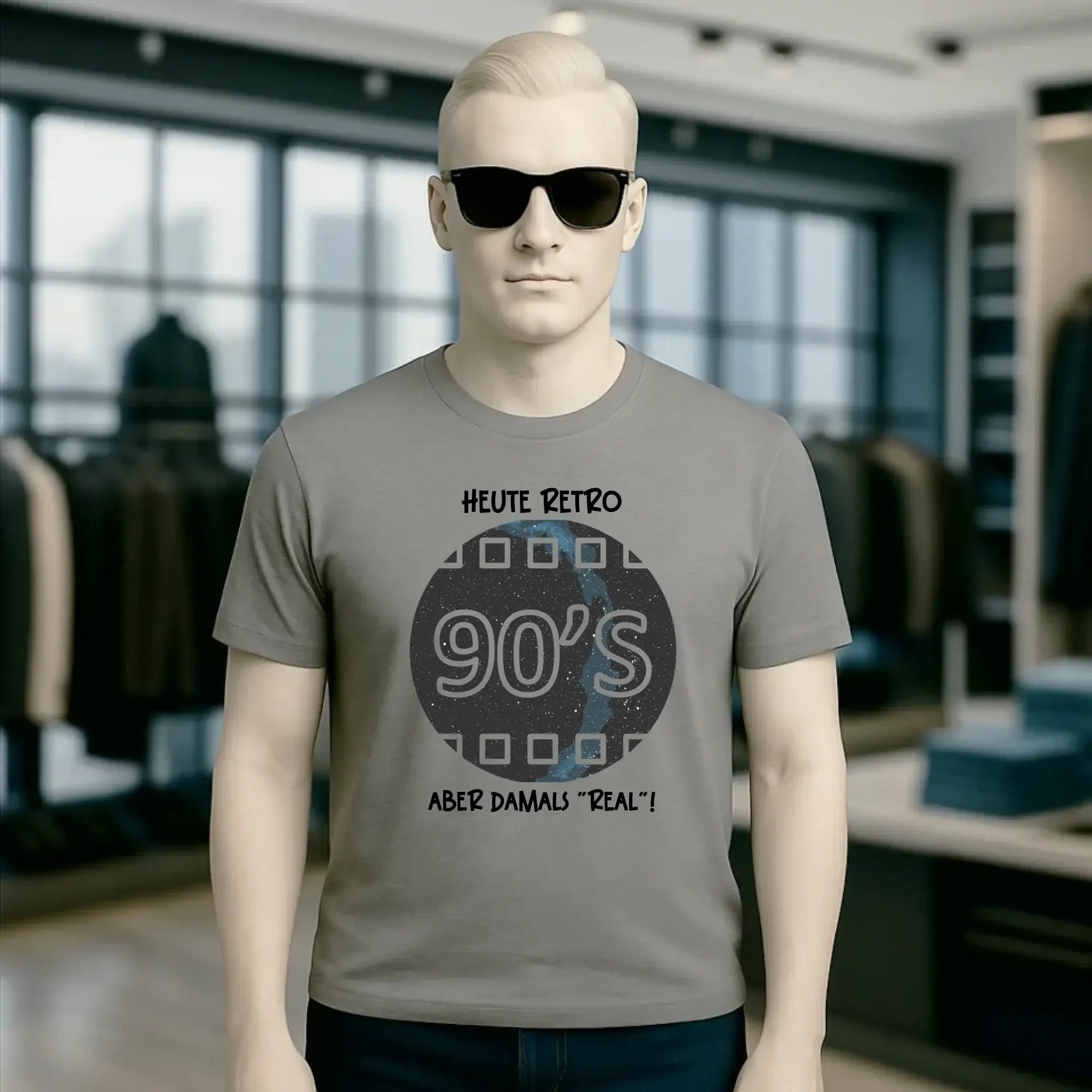 Echte Sternkarte 90s + Text • Unisex Premium T-Shirt XS-5XL aus Bio-Baumwolle für Damen & Herren • Exklusivdesign • personalisiert