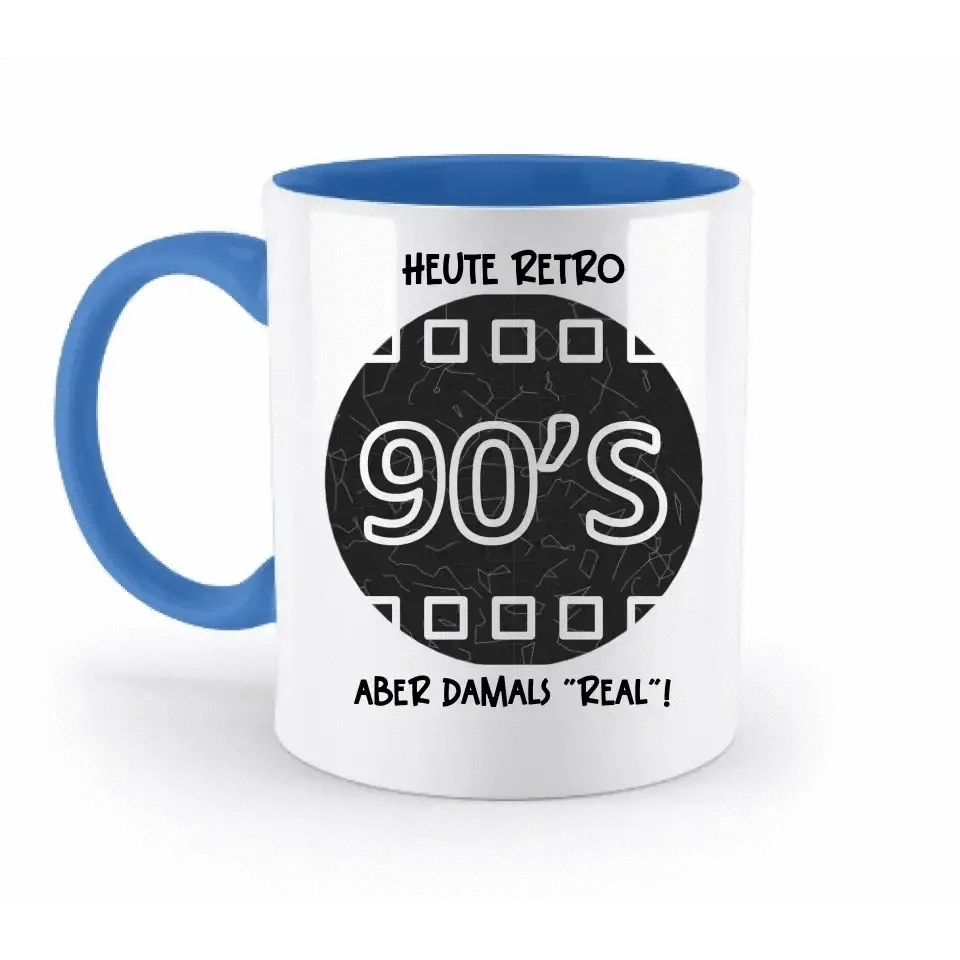 Echte Sternkarte 90s + Text • zweifarbige Tasse • Exklusivdesign • personalisiert