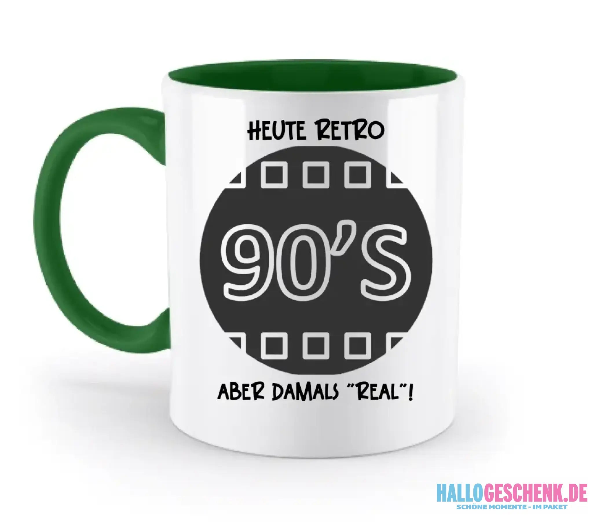 Echte Sternkarte 90s + Text • zweifarbige Tasse • Exklusivdesign • personalisiert - zweifarbige Tasse