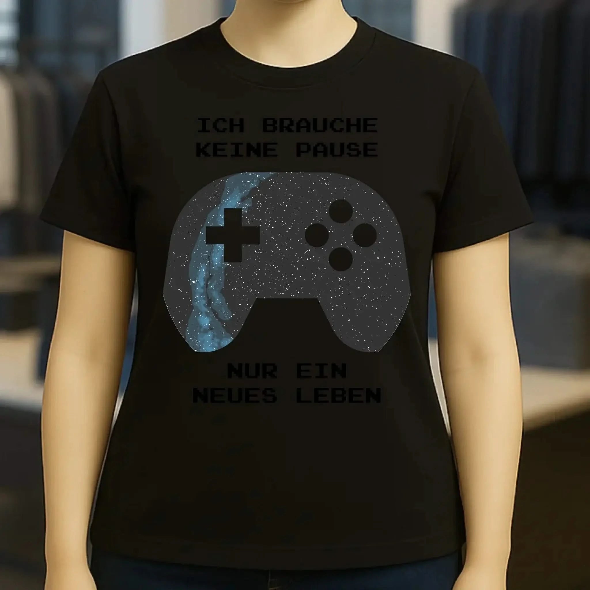 Echte Sternkarte als Controller + Text • Ladies Premium T-Shirt XS-2XL aus Bio-Baumwolle für Damen • Exklusivdesign • personalisiert