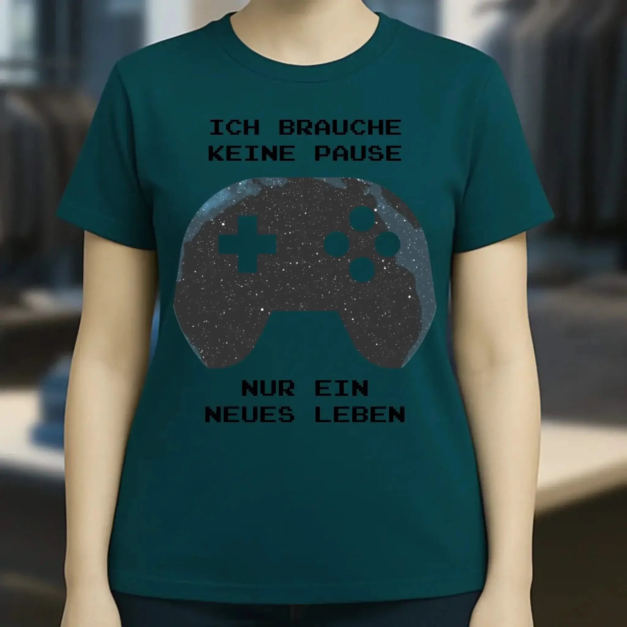 Echte Sternkarte als Controller + Text • Ladies Premium T-Shirt XS-2XL aus Bio-Baumwolle für Damen • Exklusivdesign • personalisiert