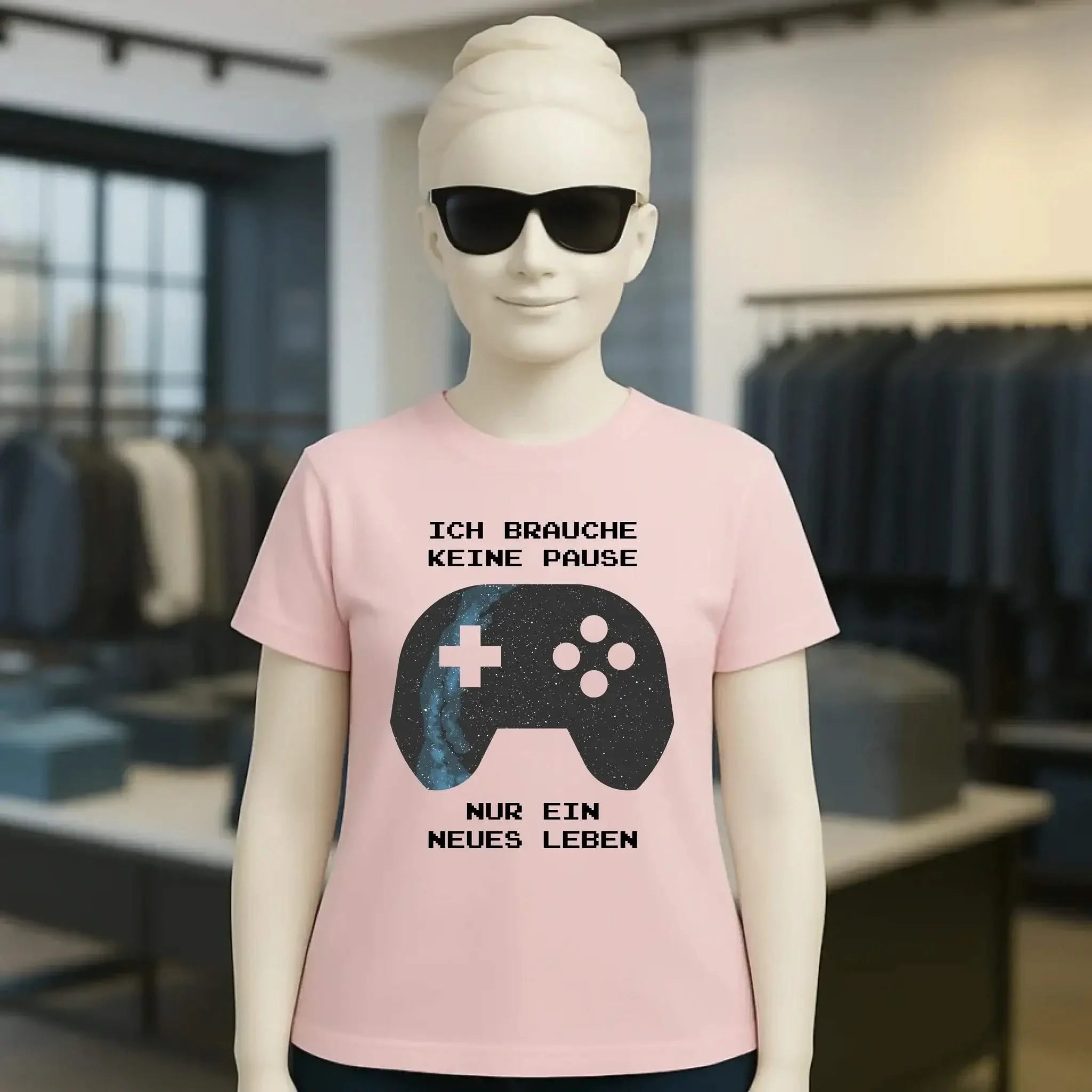 Echte Sternkarte als Controller + Text • Ladies Premium T-Shirt XS-2XL aus Bio-Baumwolle für Damen • Exklusivdesign • personalisiert