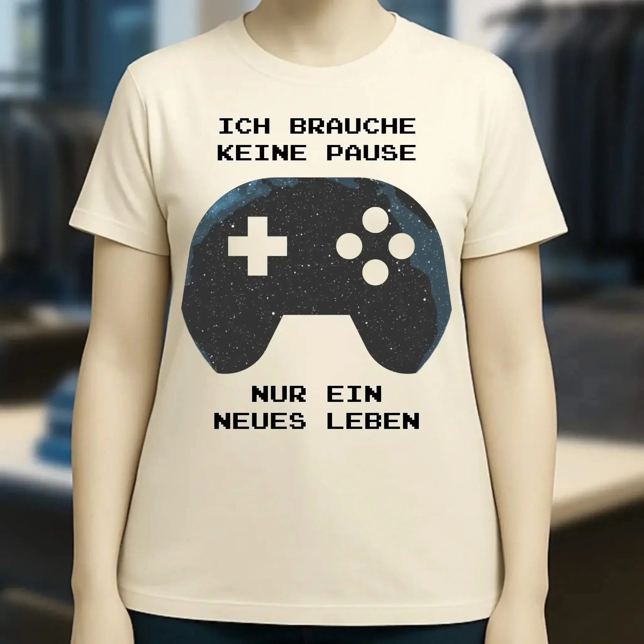 Echte Sternkarte als Controller + Text • Ladies Premium T-Shirt XS-2XL aus Bio-Baumwolle für Damen • Exklusivdesign • personalisiert