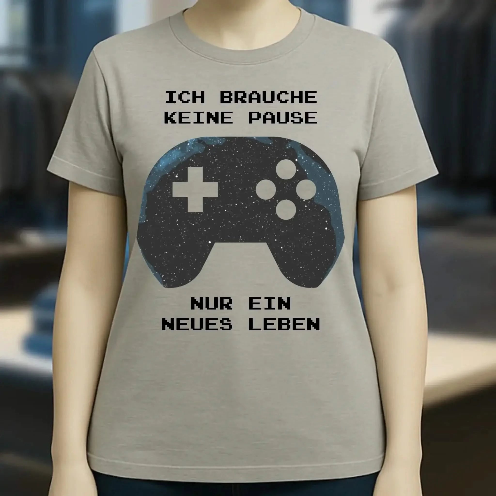 Echte Sternkarte als Controller + Text • Ladies Premium T-Shirt XS-2XL aus Bio-Baumwolle für Damen • Exklusivdesign • personalisiert