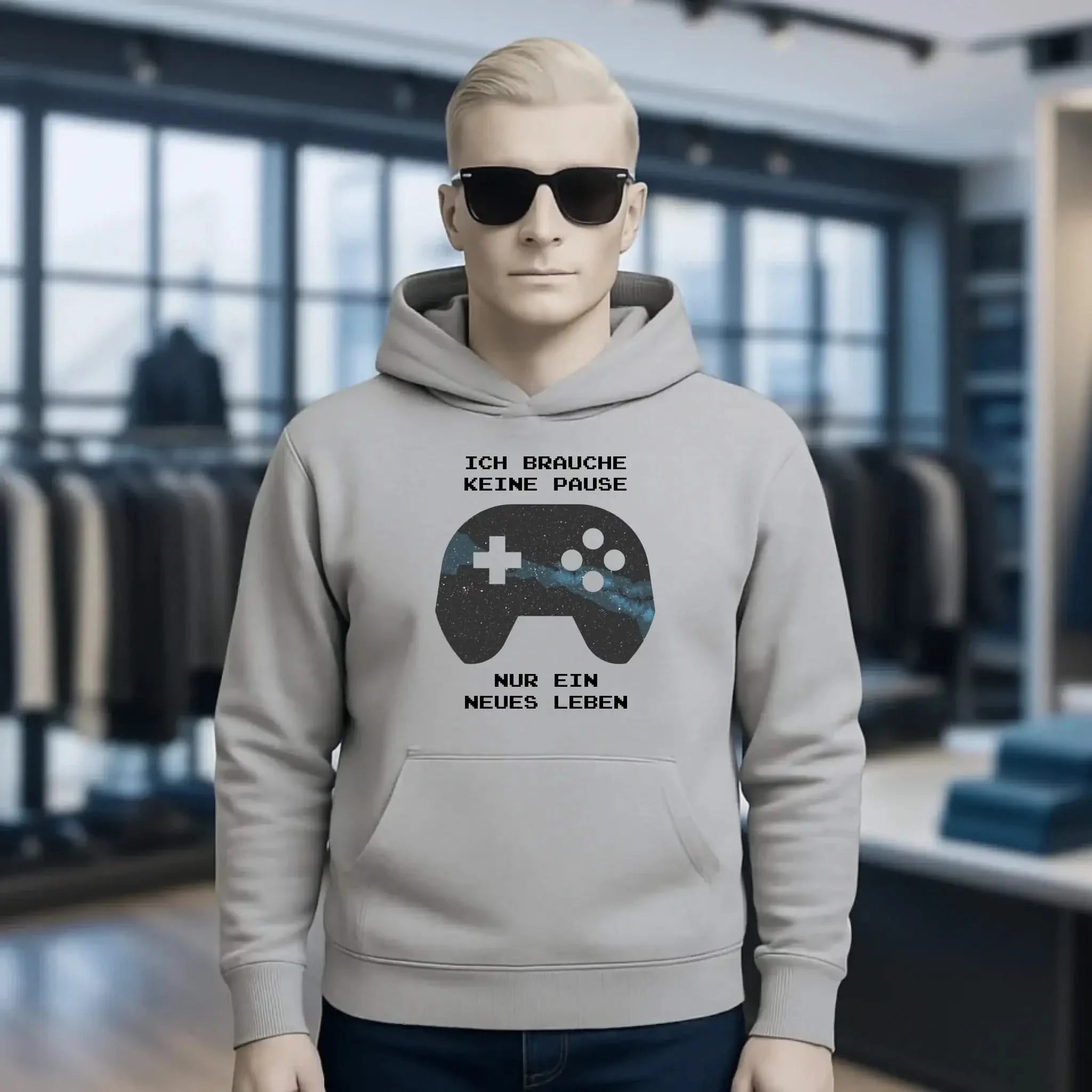Echte Sternkarte als Controller + Text • Unisex Premium Hoodie XS-5XL aus Bio-Baumwolle für Damen & Herren • Exklusivdesign • personalisiert