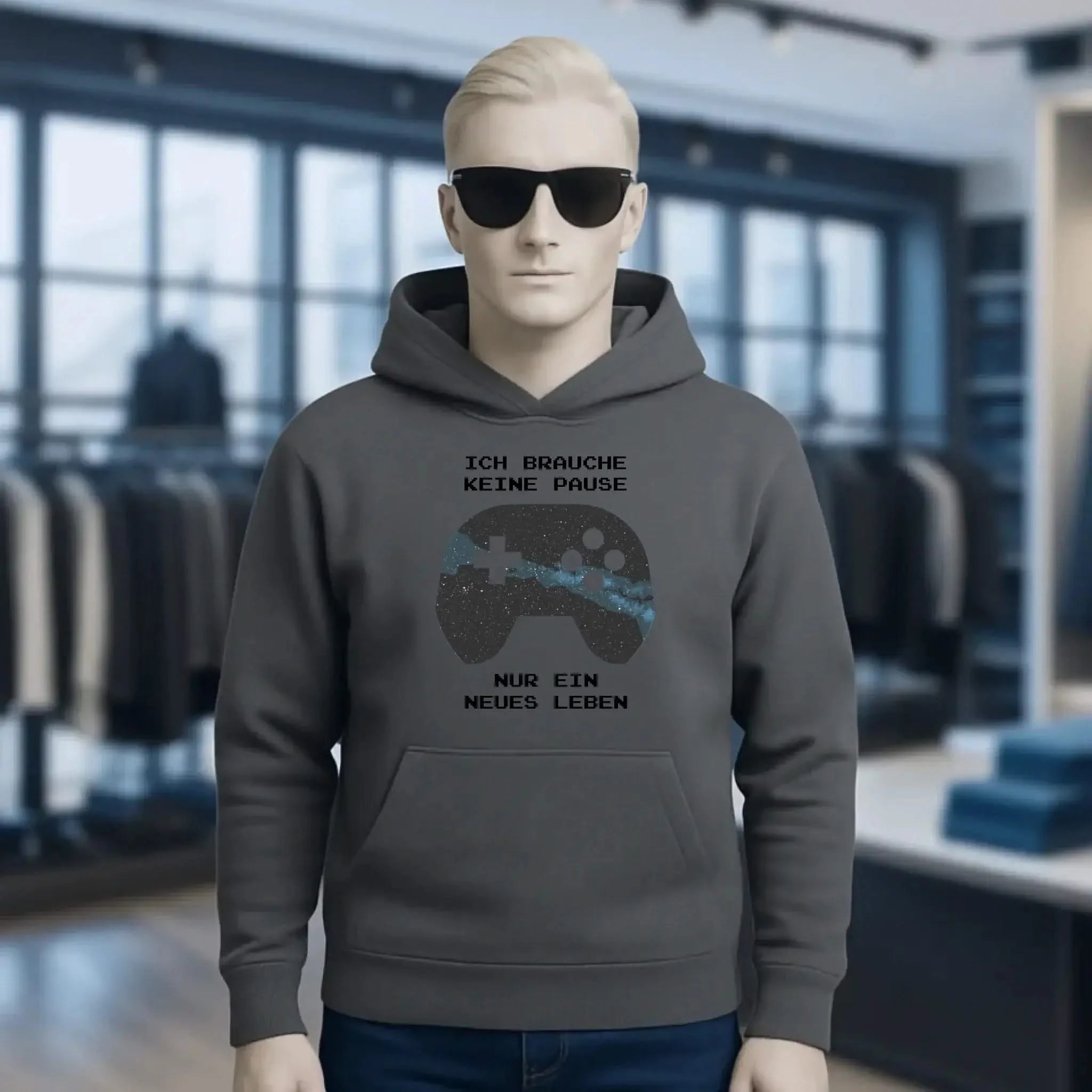 Echte Sternkarte als Controller + Text • Unisex Premium Hoodie XS-5XL aus Bio-Baumwolle für Damen & Herren • Exklusivdesign • personalisiert