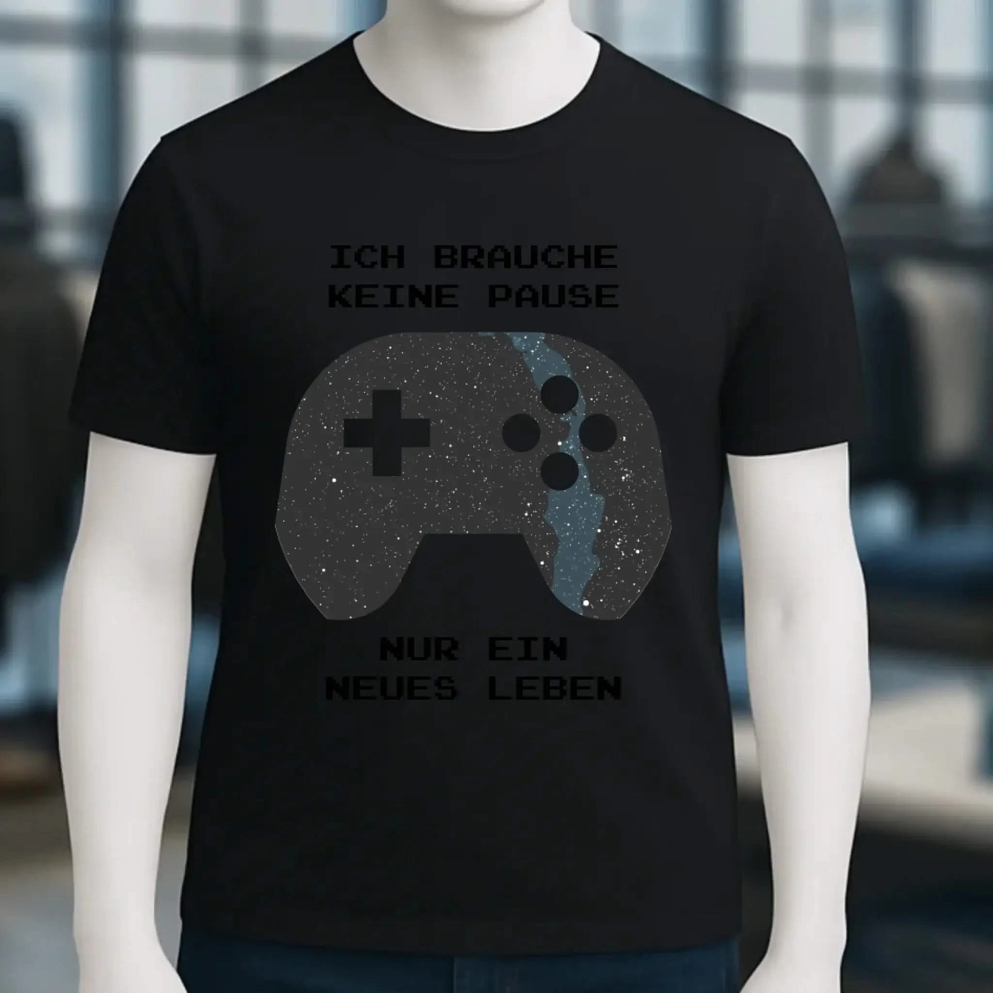 Echte Sternkarte als Controller + Text • Unisex Premium T-Shirt XS-5XL aus Bio-Baumwolle für Damen & Herren • Exklusivdesign • personalisiert