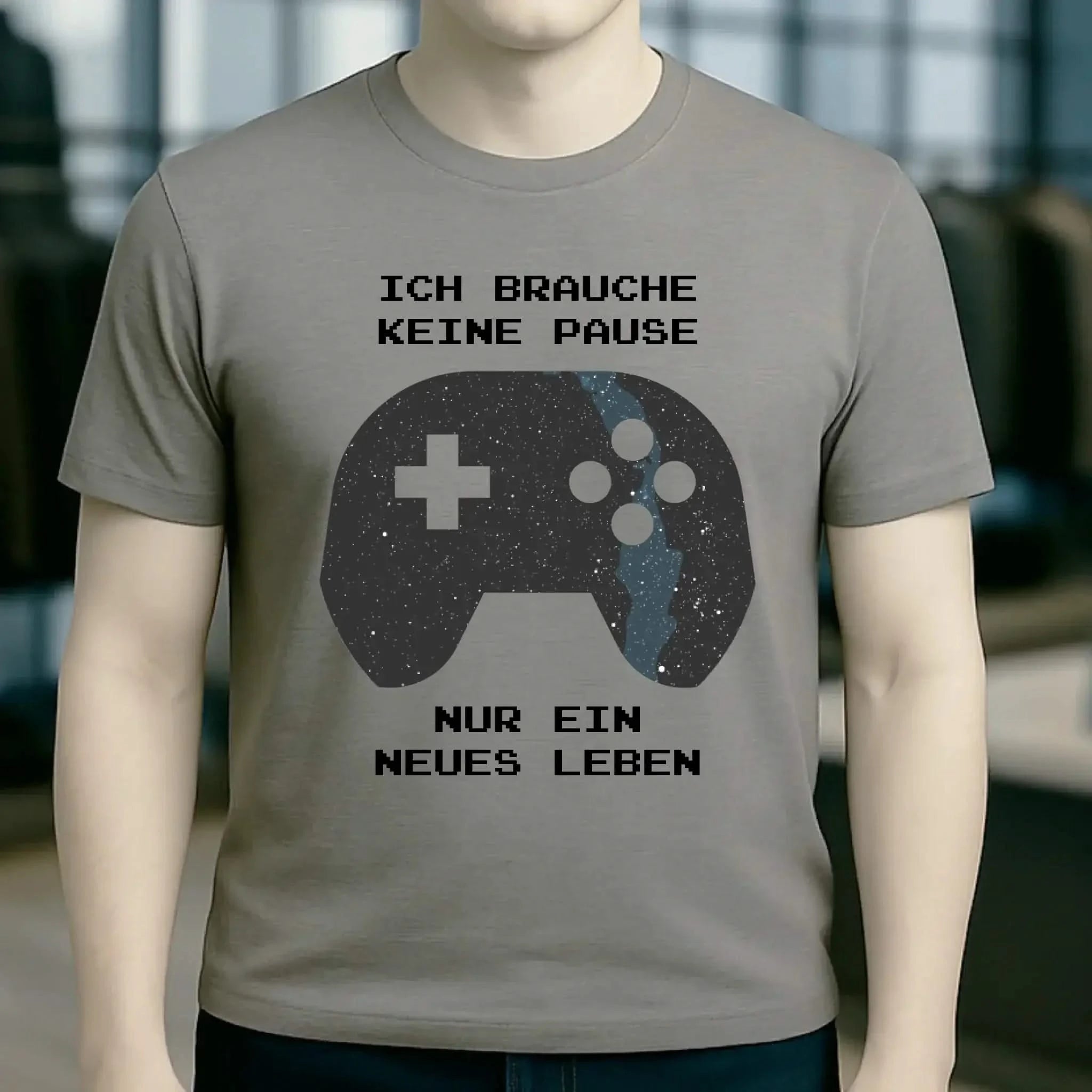 Echte Sternkarte als Controller + Text • Unisex Premium T-Shirt XS-5XL aus Bio-Baumwolle für Damen & Herren • Exklusivdesign • personalisiert