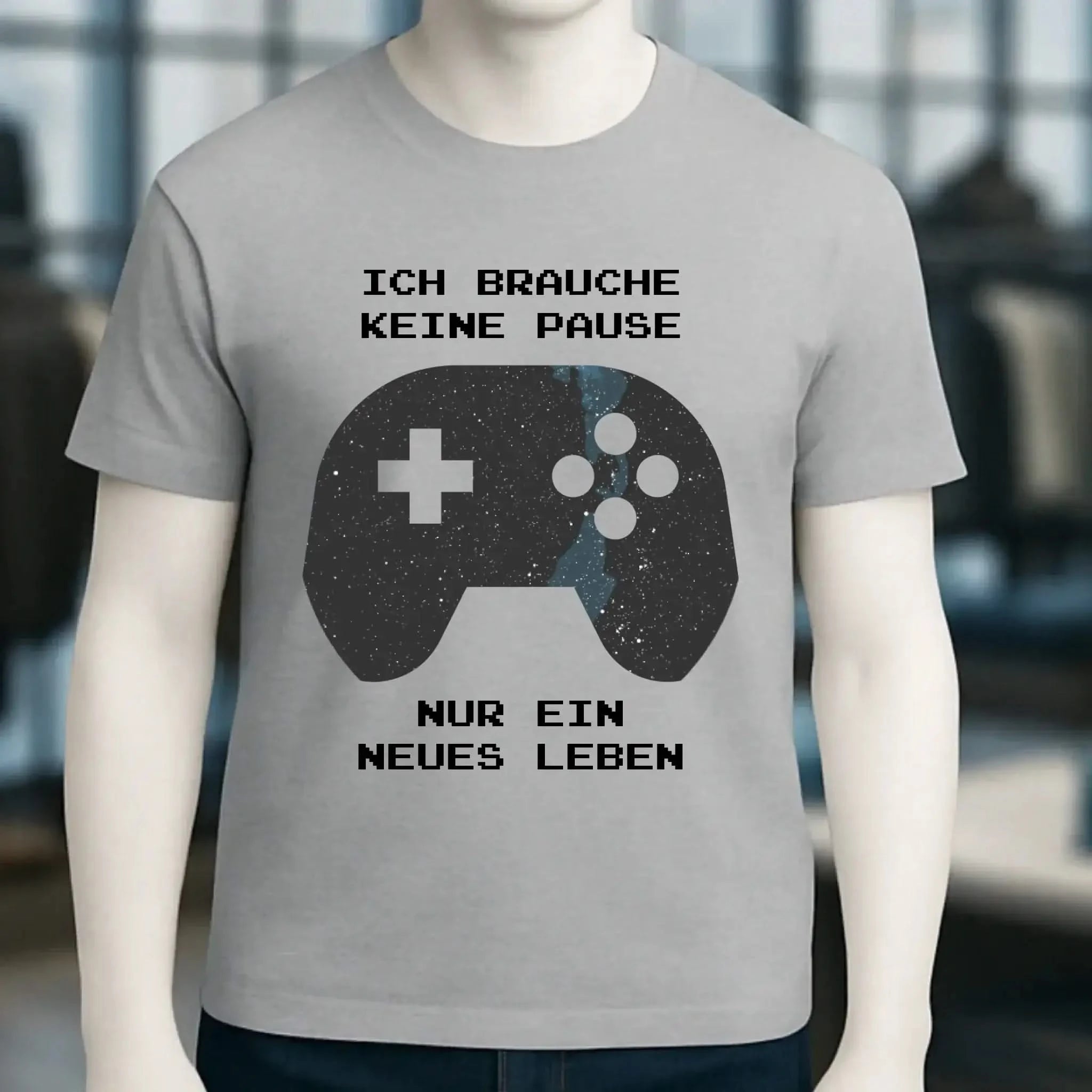 Echte Sternkarte als Controller + Text • Unisex Premium T-Shirt XS-5XL aus Bio-Baumwolle für Damen & Herren • Exklusivdesign • personalisiert